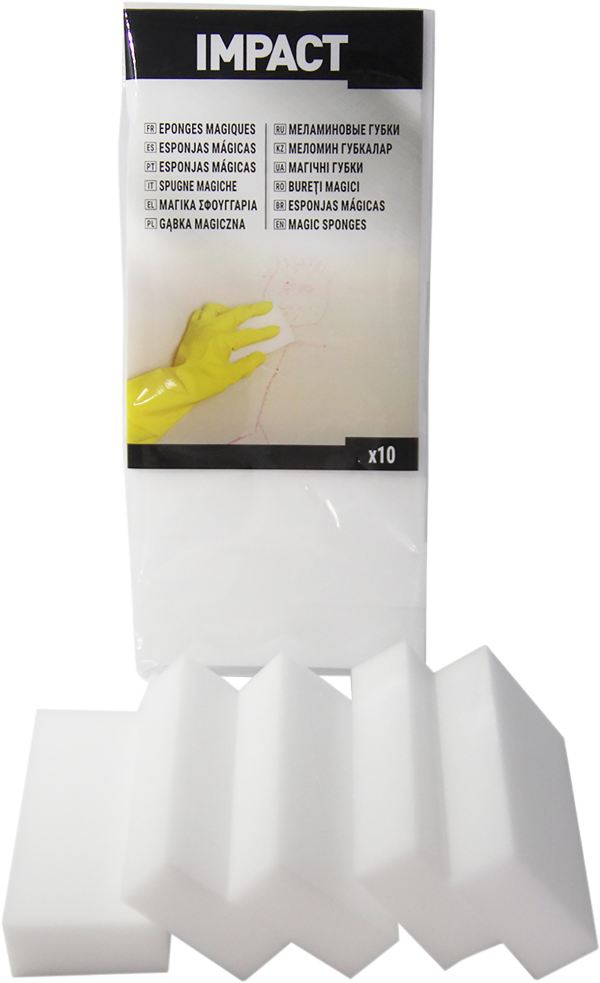 Lote 10 esponjas para limpiar mágicas impact