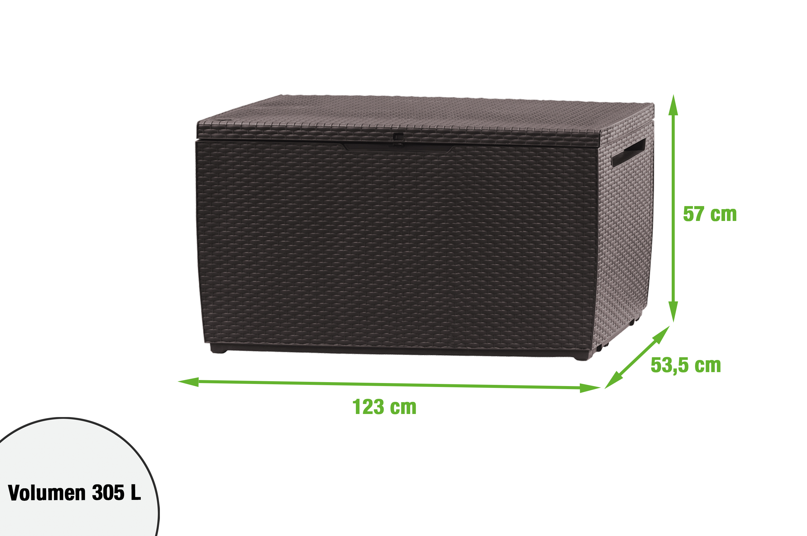 Baule KETER Capri in resina marrone L 123 x H 57 x P 53.5 cm - 7