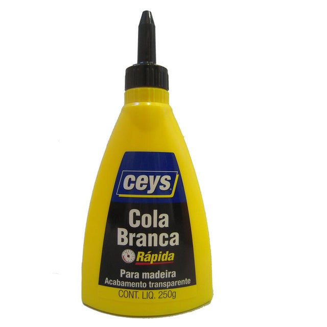 Cola blanca CEYS 250 gr para madera, resiste a las vibraciones. Para unir materiales.