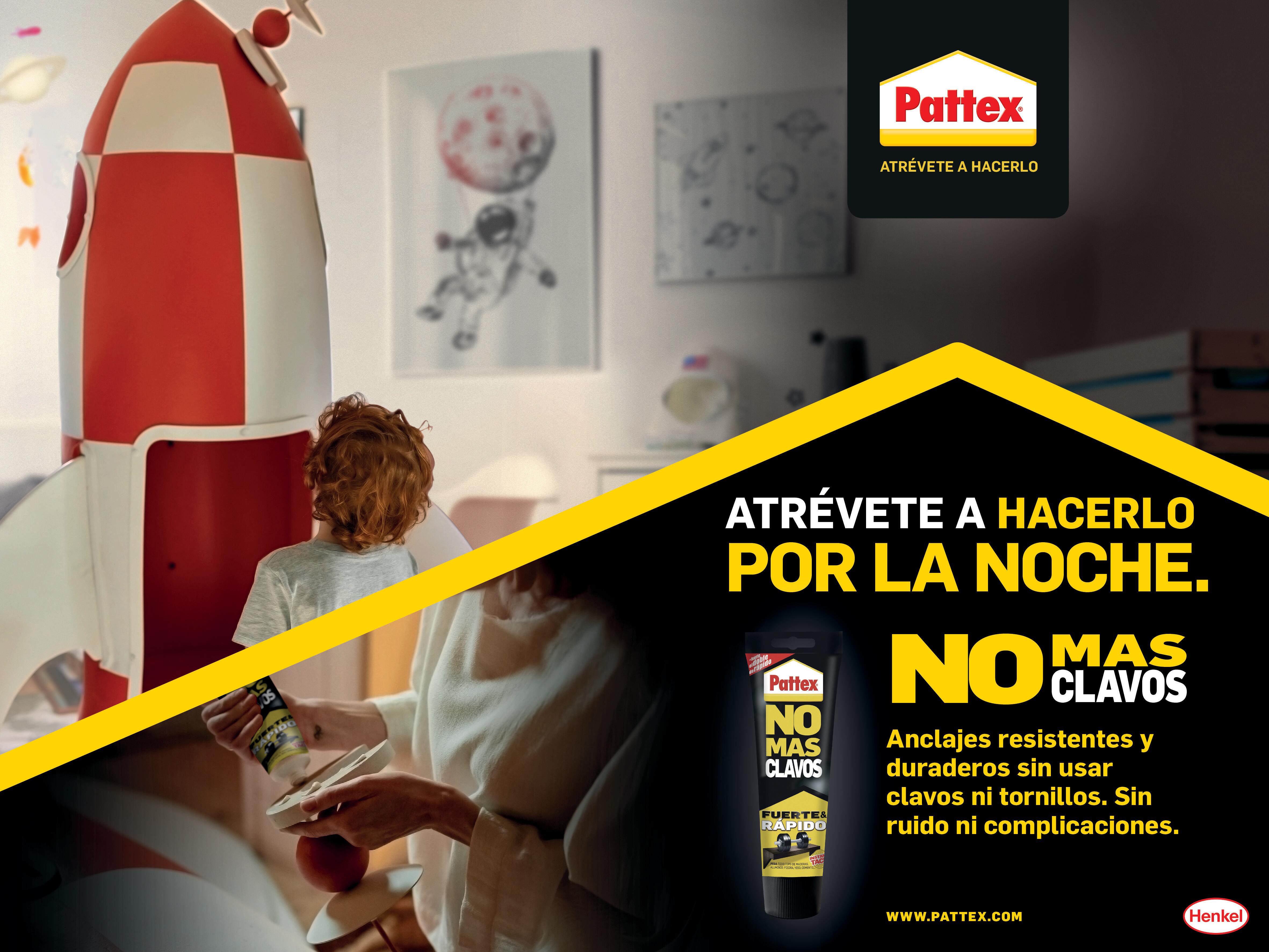 Adhesivo montaje PATTEX No Más Clavos 250 gr transparente, resiste a las heladas. Para fijar un material a una superficie. - 10