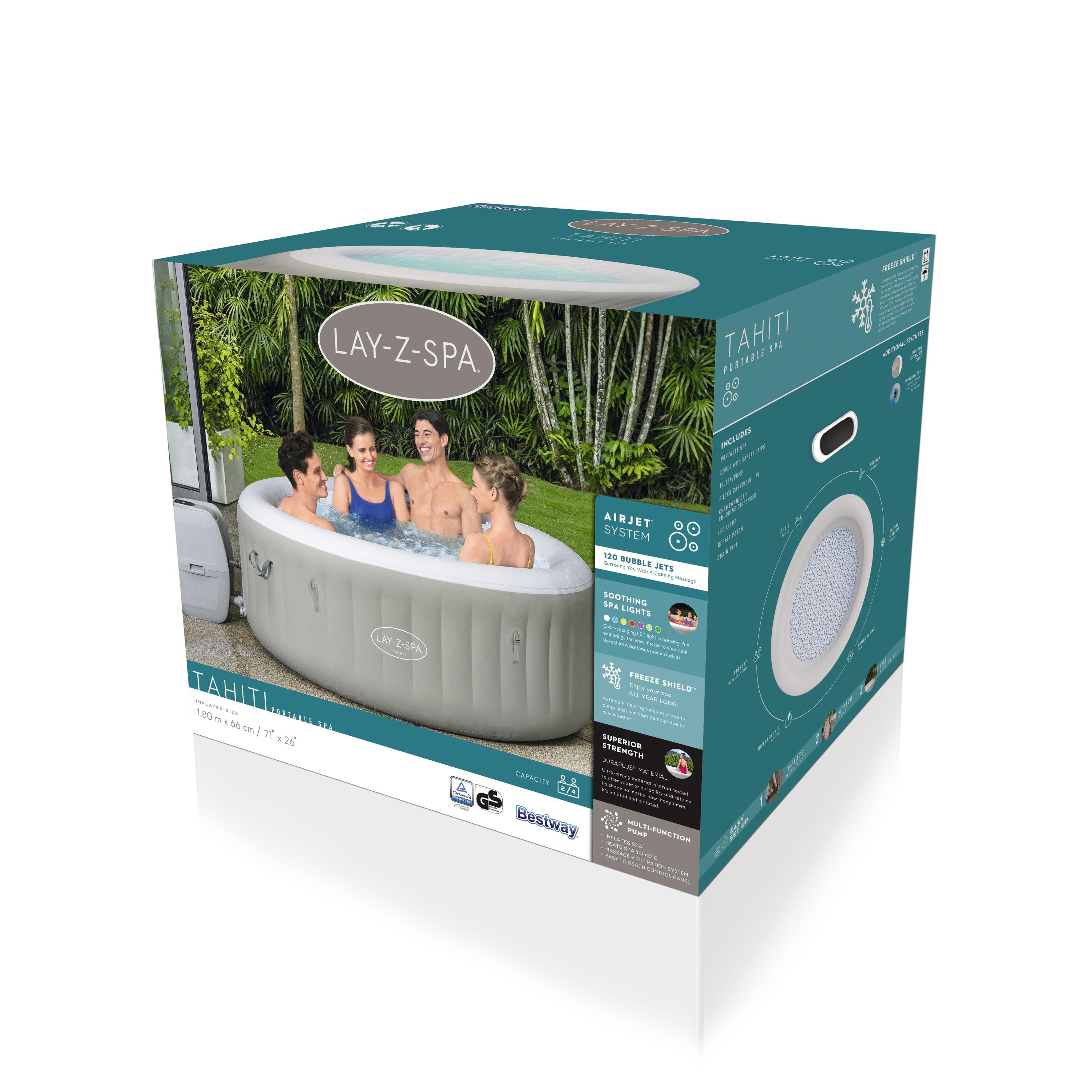 Jacuzzi insuflável BESTWAY SPA TAHITI 180X66CM - 8