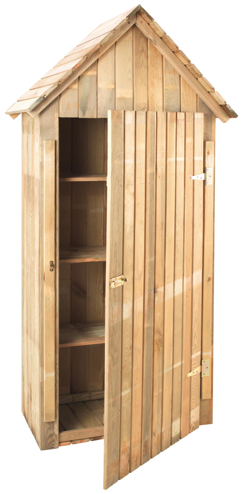 Armario de exterior de madera wissant 93 x 193 x 60 cm