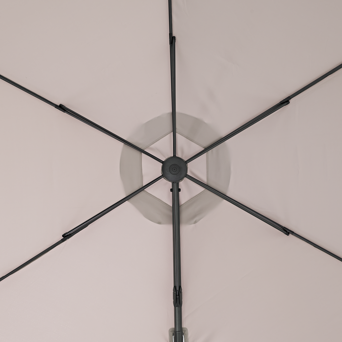 PARASOL EXC NAT AVEA D290CM TOSTADO