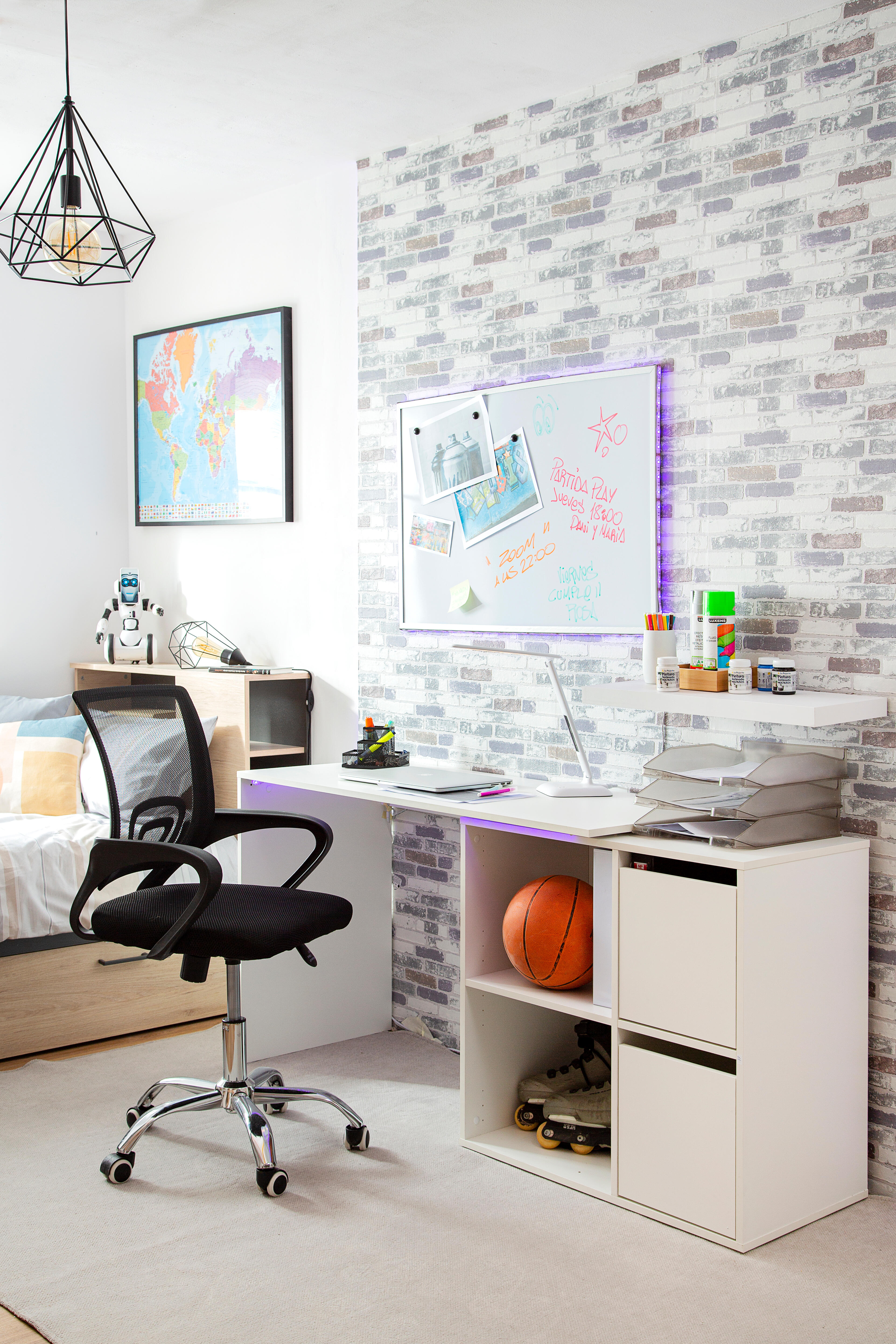 Lampadario Design Byron nero paralume nero E27 Ø36.5cm INSPIRE - 15