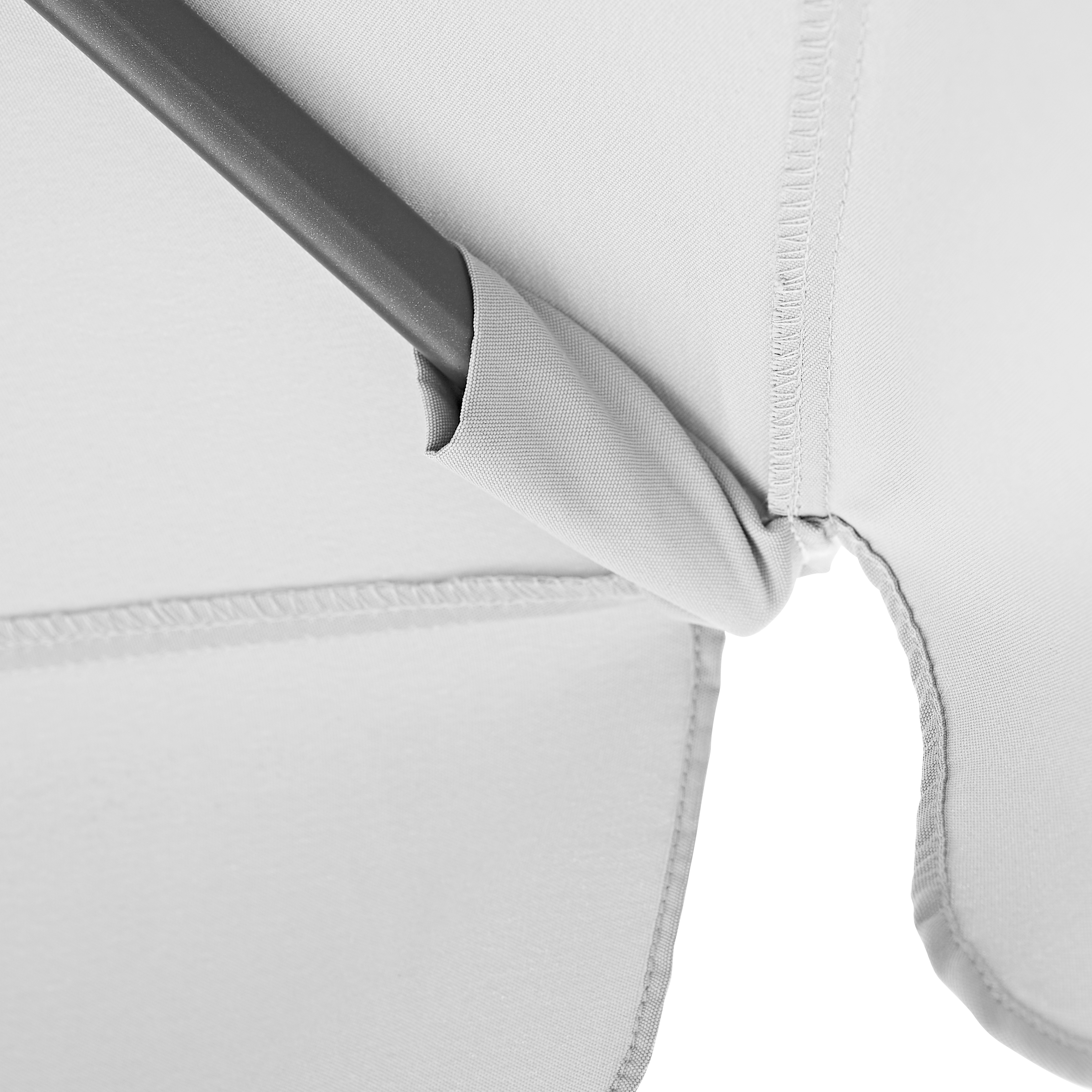 Parasol hexagonal de aluminio / acero NATERIAL Avea blanco Ø 296 cm - 6