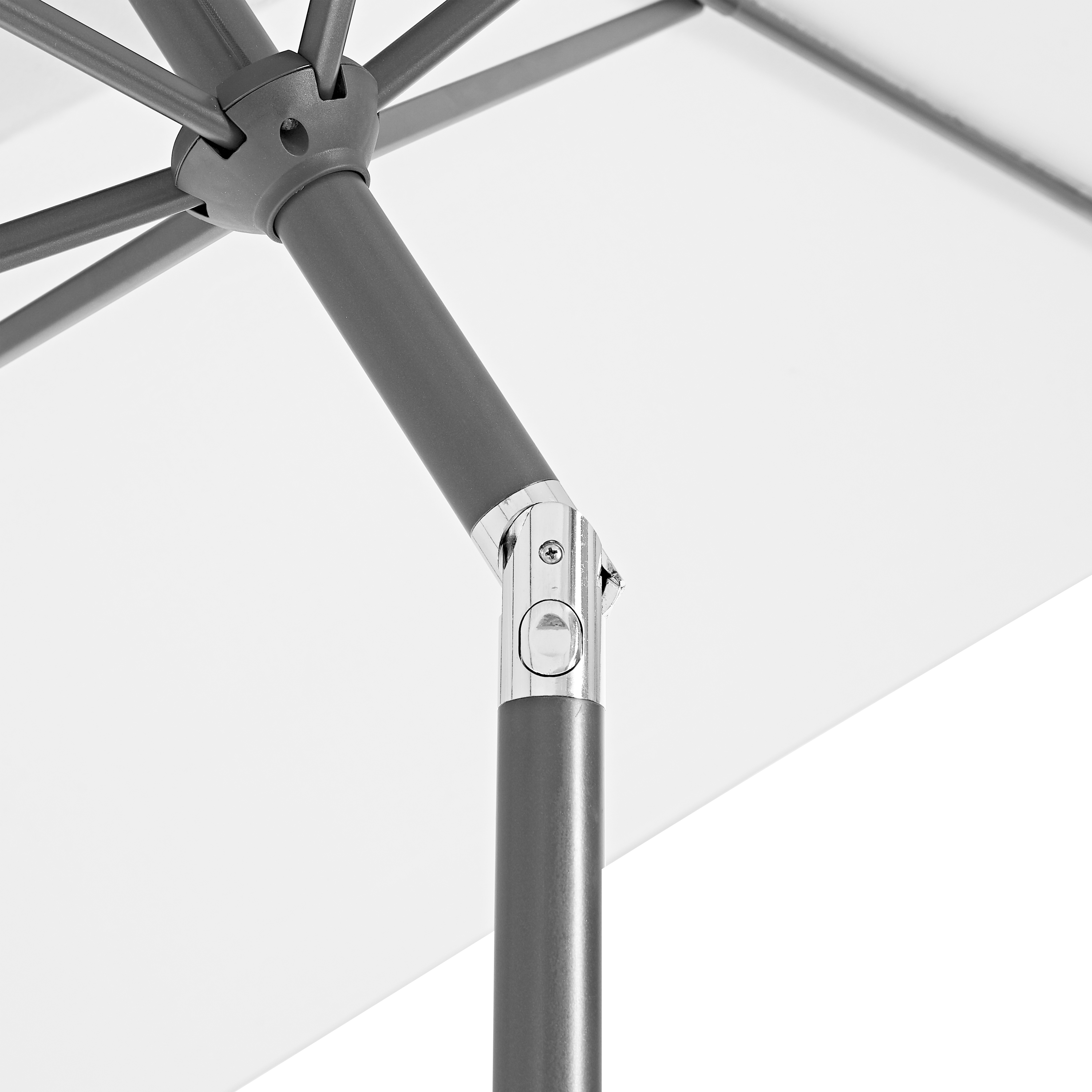Parasol rectangular de aluminio / acero NATERIAL Avea blanco 200x300 cm - 7