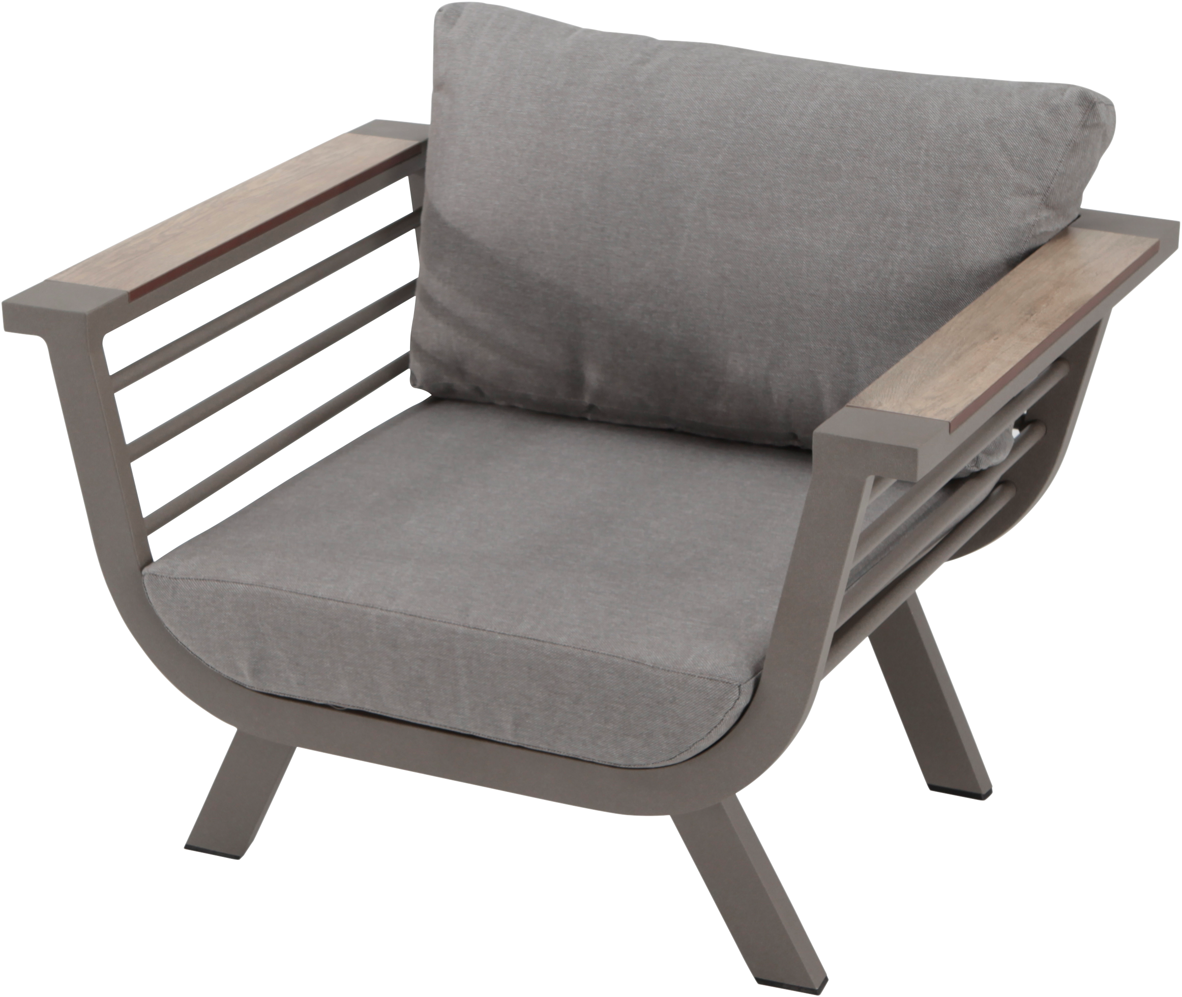 Set de porche de aluminio y madera NATERIAL Neckar 5 personas - 18