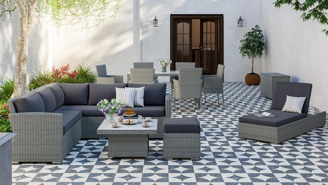 Muebles exterior ratán
