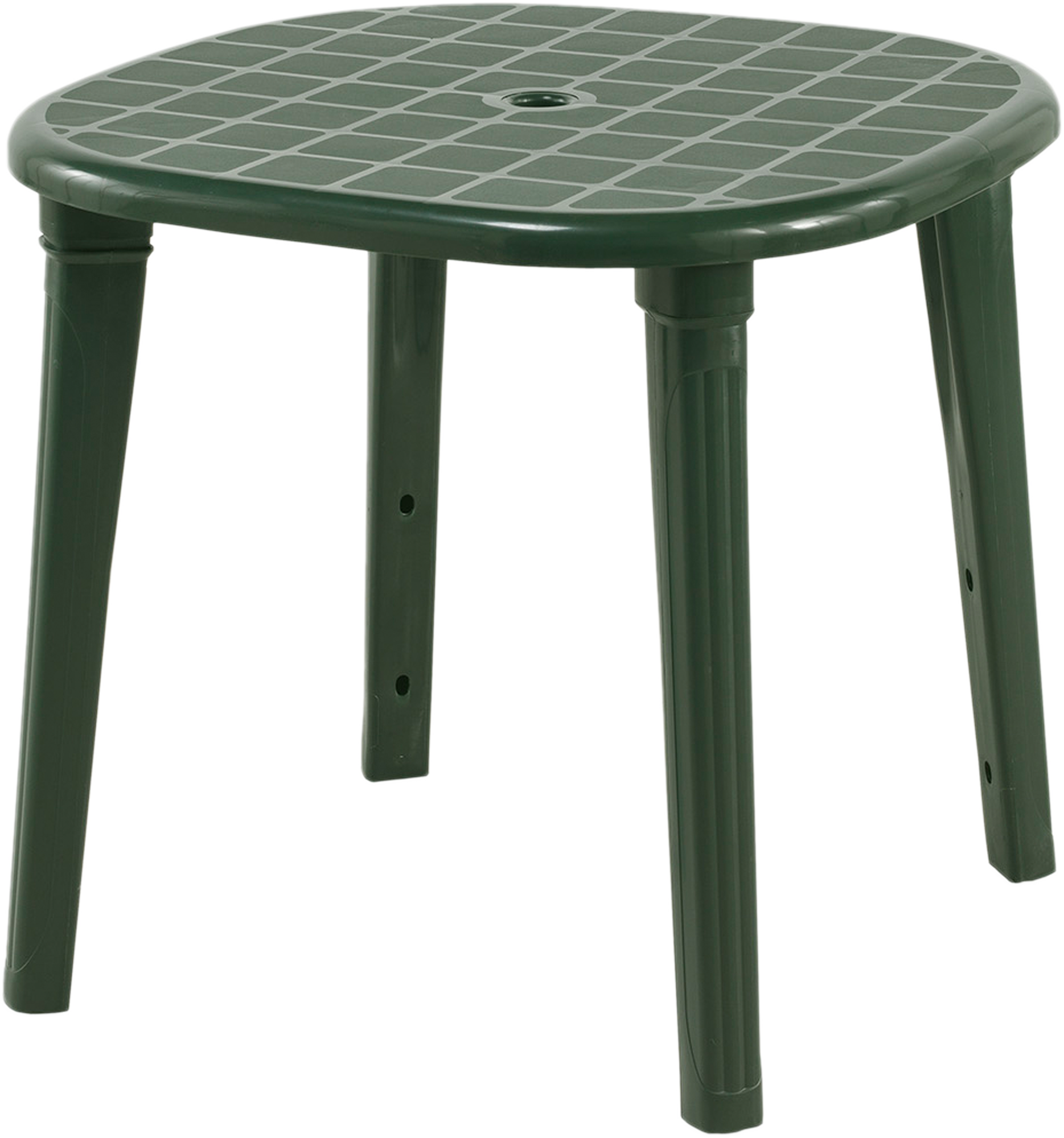 Mesa de exterior de resina cancún verde ø80x73 cm