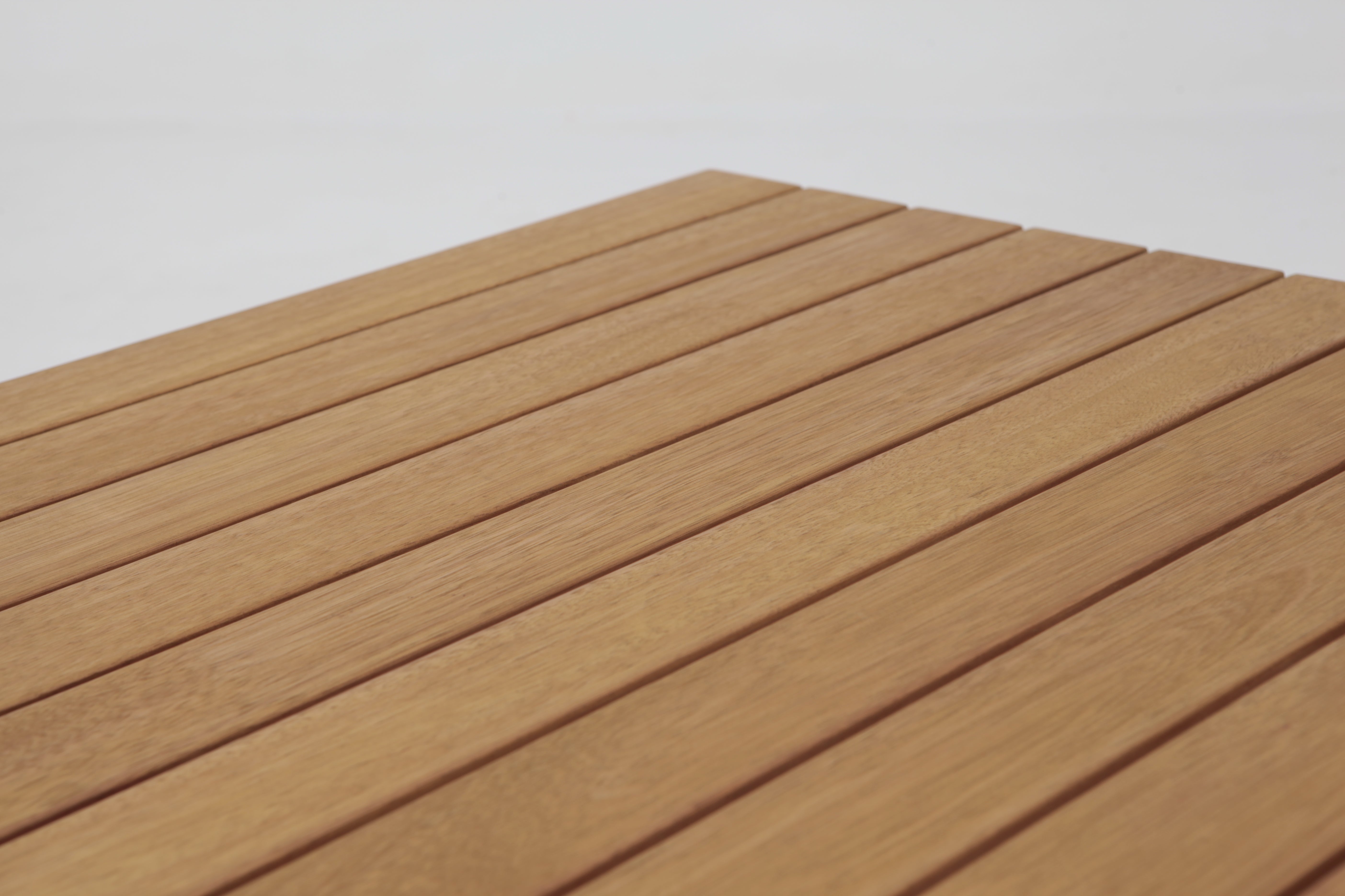 Mesa de jardín de eucalipto Nilo marrón de 74.5x28.5x74.5 cm - 6