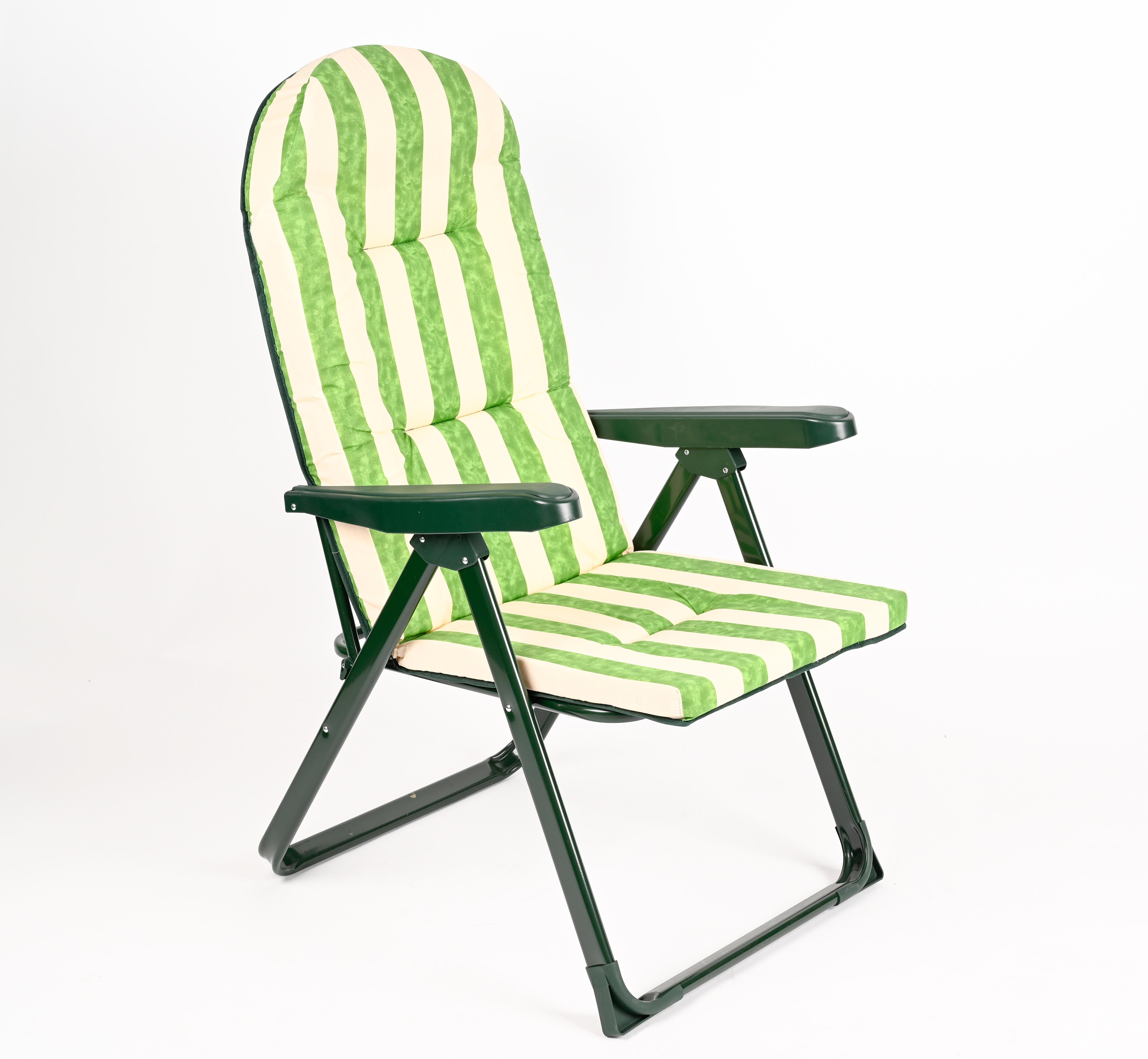 Sillón de jardín multiposición de acero playa verde