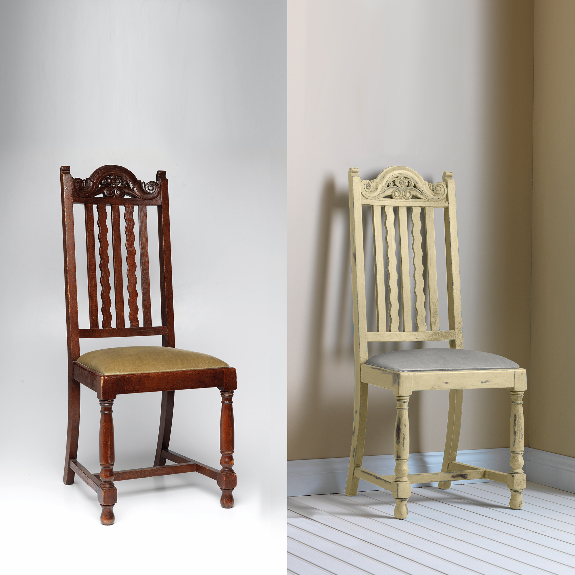 Pintura a la tiza CHALKY FINISH RUST-OLEUM 125 ml crema - 7