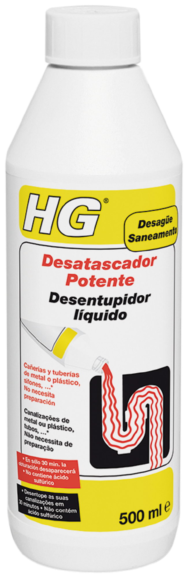 Desentupidor líquido canos potente 1 L HG - 3