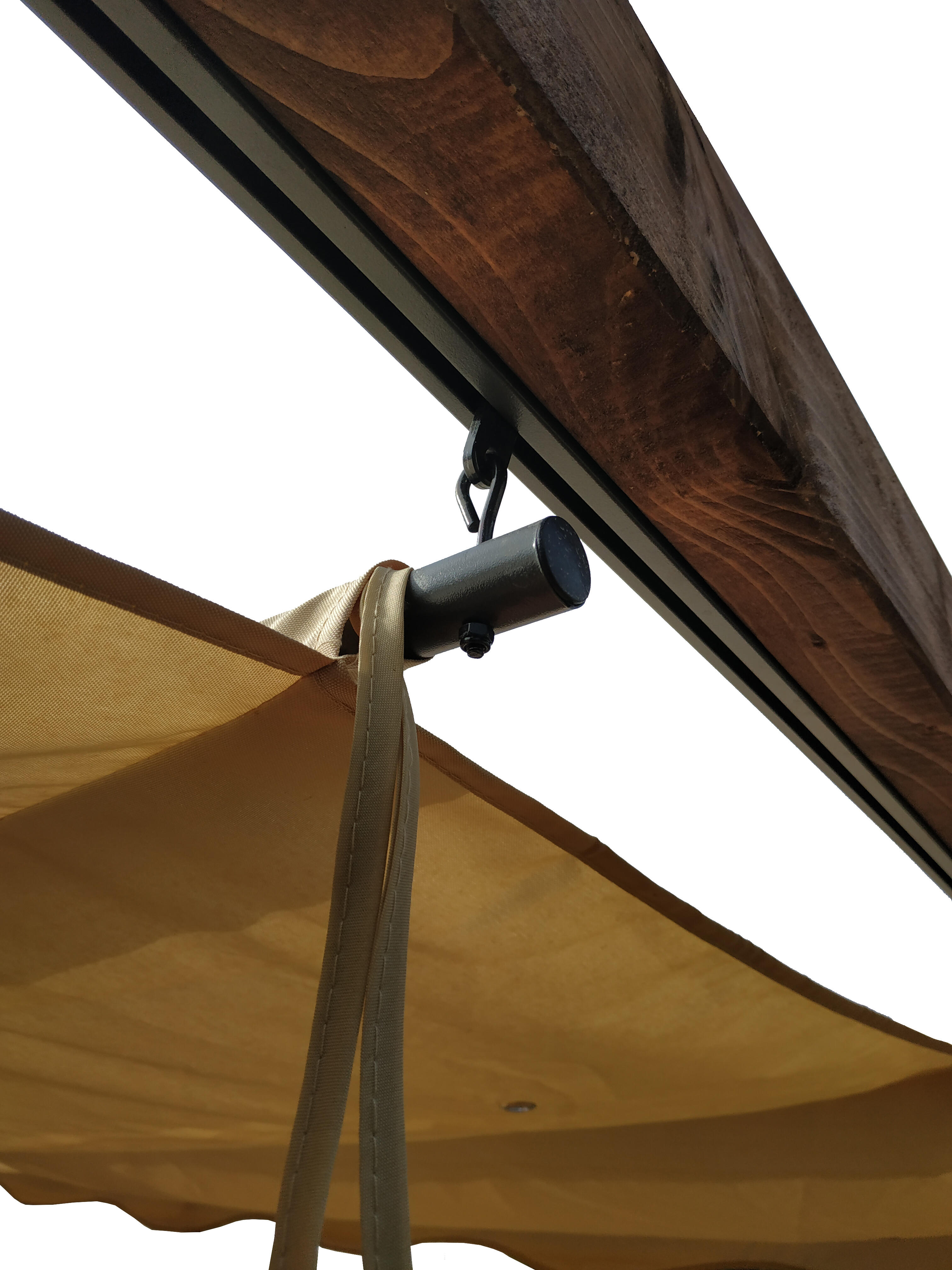 Pérgola de madera Navia beige de 300x300 cm - 5