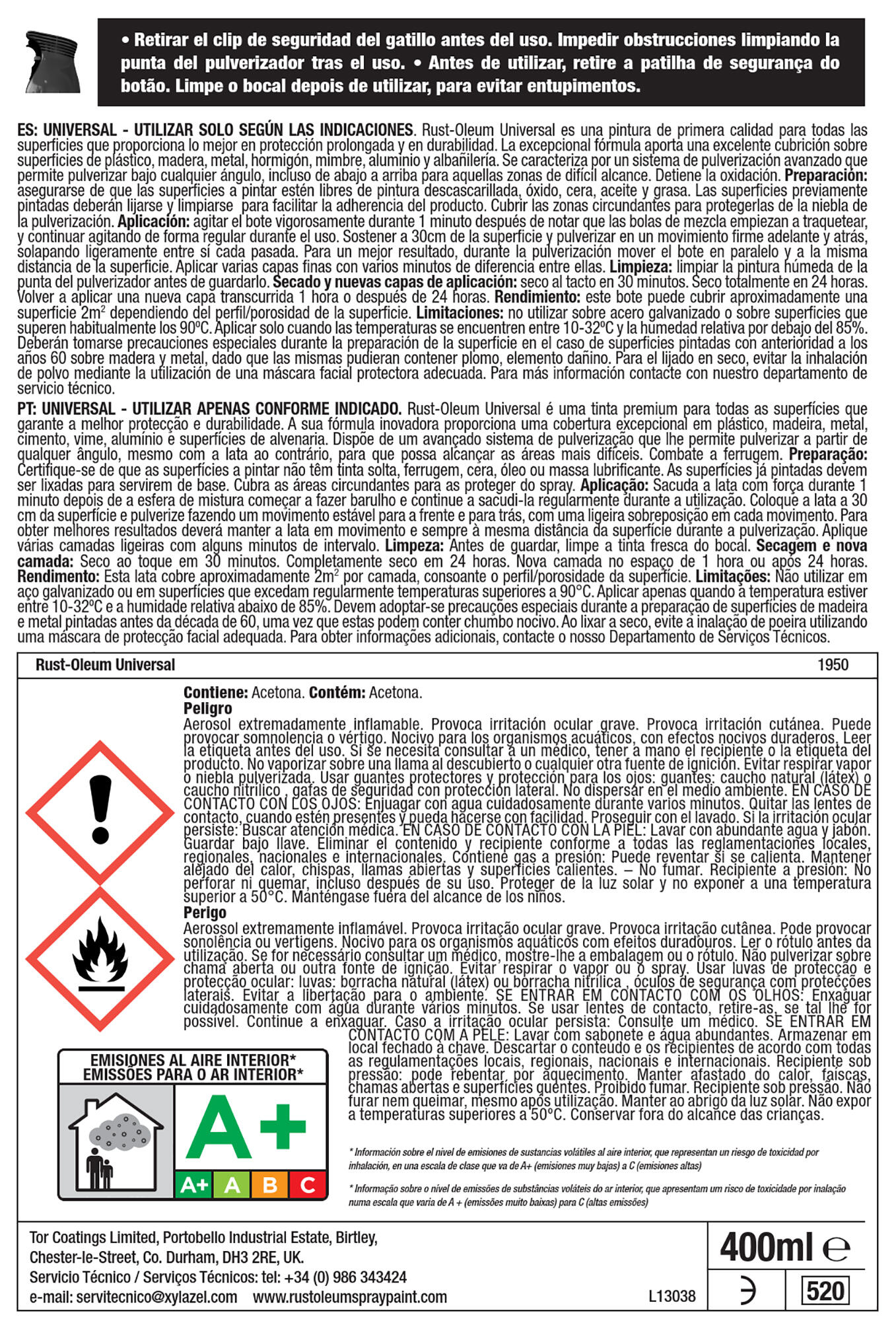 Spray multisuperficies mate Rust Oleum 400ml preto - 3