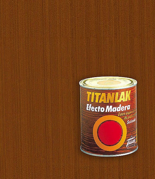 Esmalte imitación madera disolvente satinado TITANLAK 750 ml Sapeli interior / exterior lavable