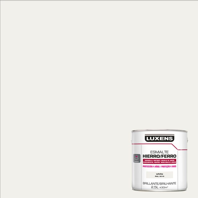 Esmalte LUXENS ANTIOXIDANTE LISO 4ANOS 2.5L WHITE 1