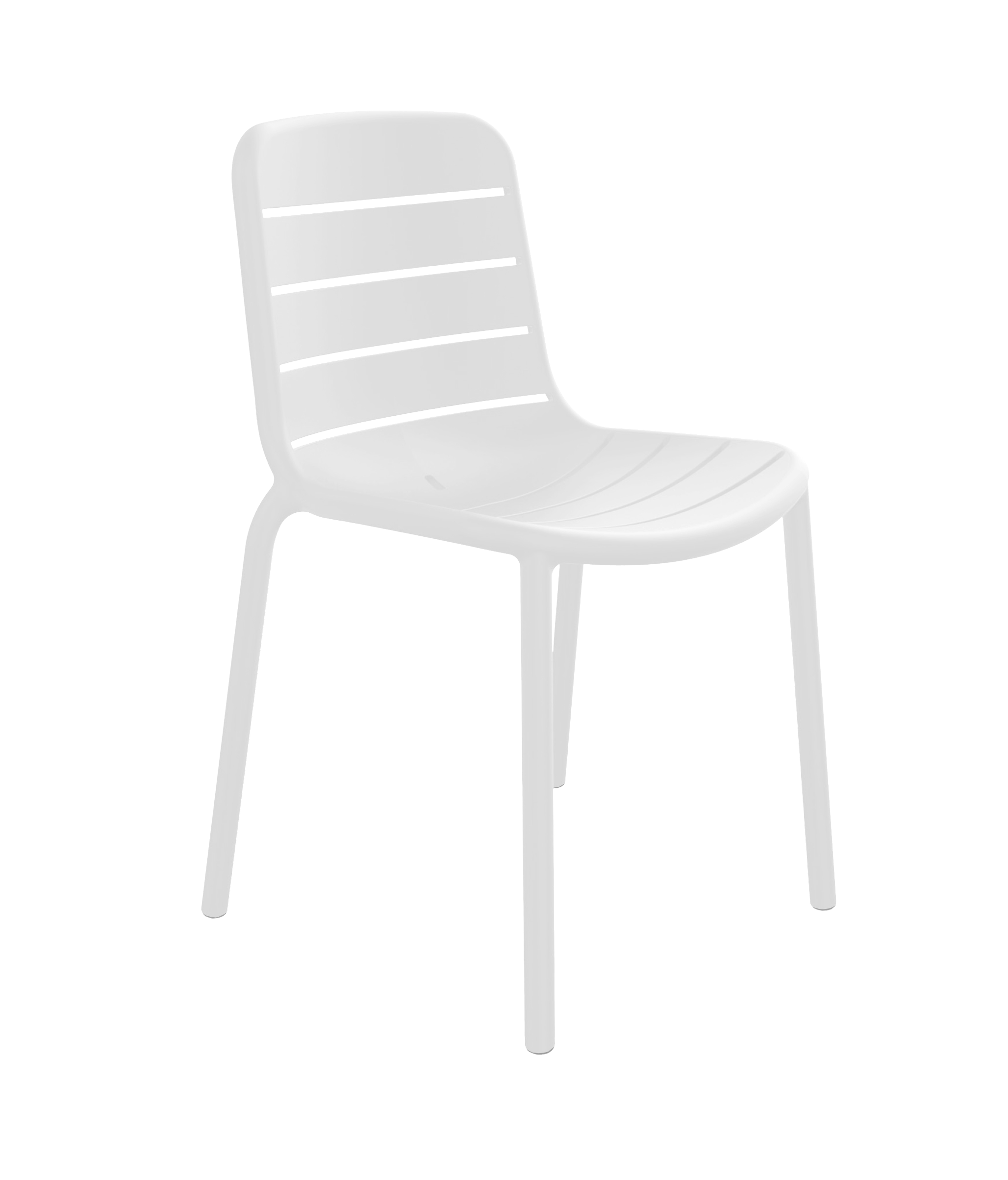 Silla de exterior gina blanco 80,5x52,3x52 cm