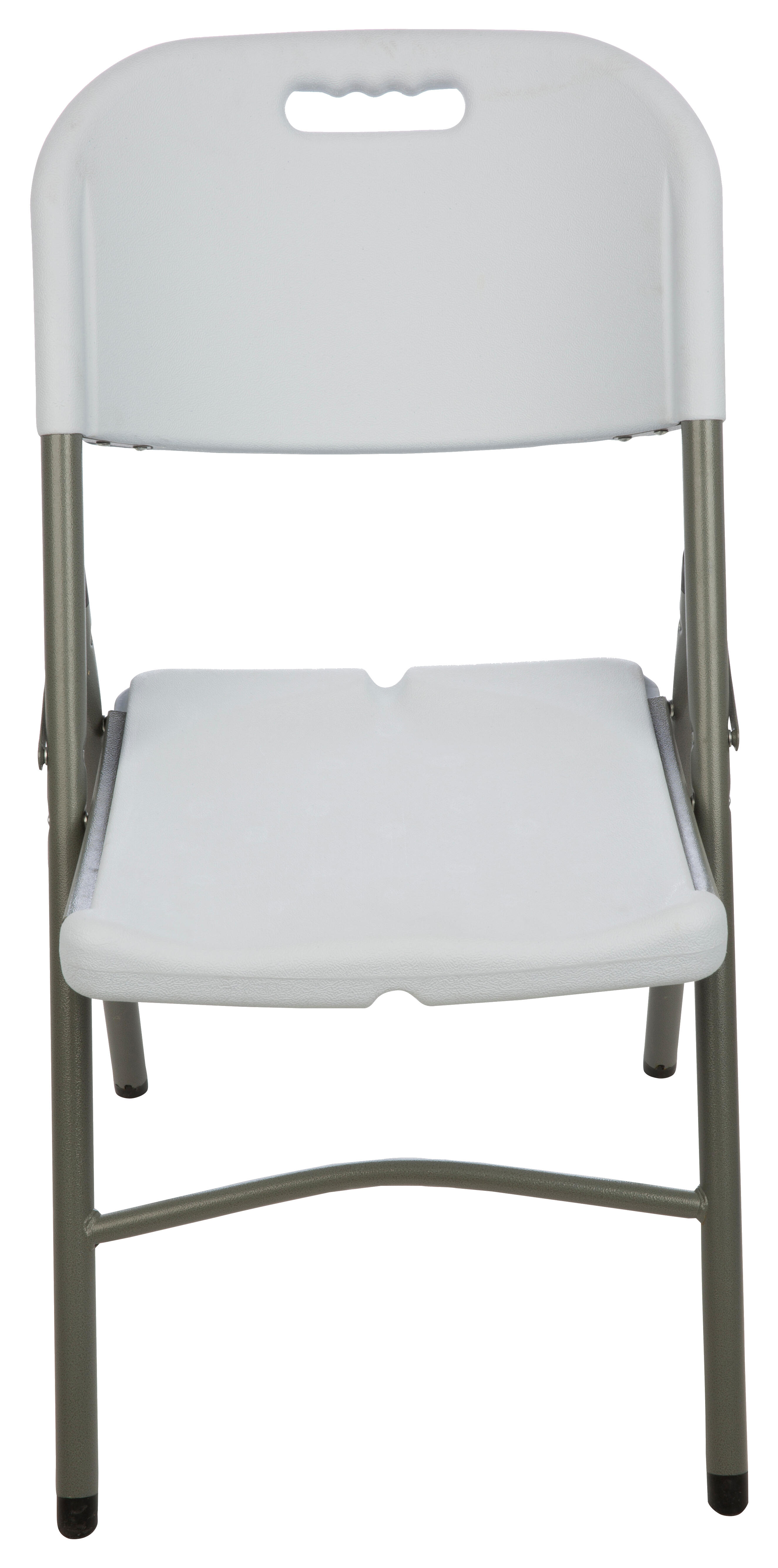 Sedia da giardino in acciaio grigio pieghevole Lifetime, seduta in polietilene bianco - 8