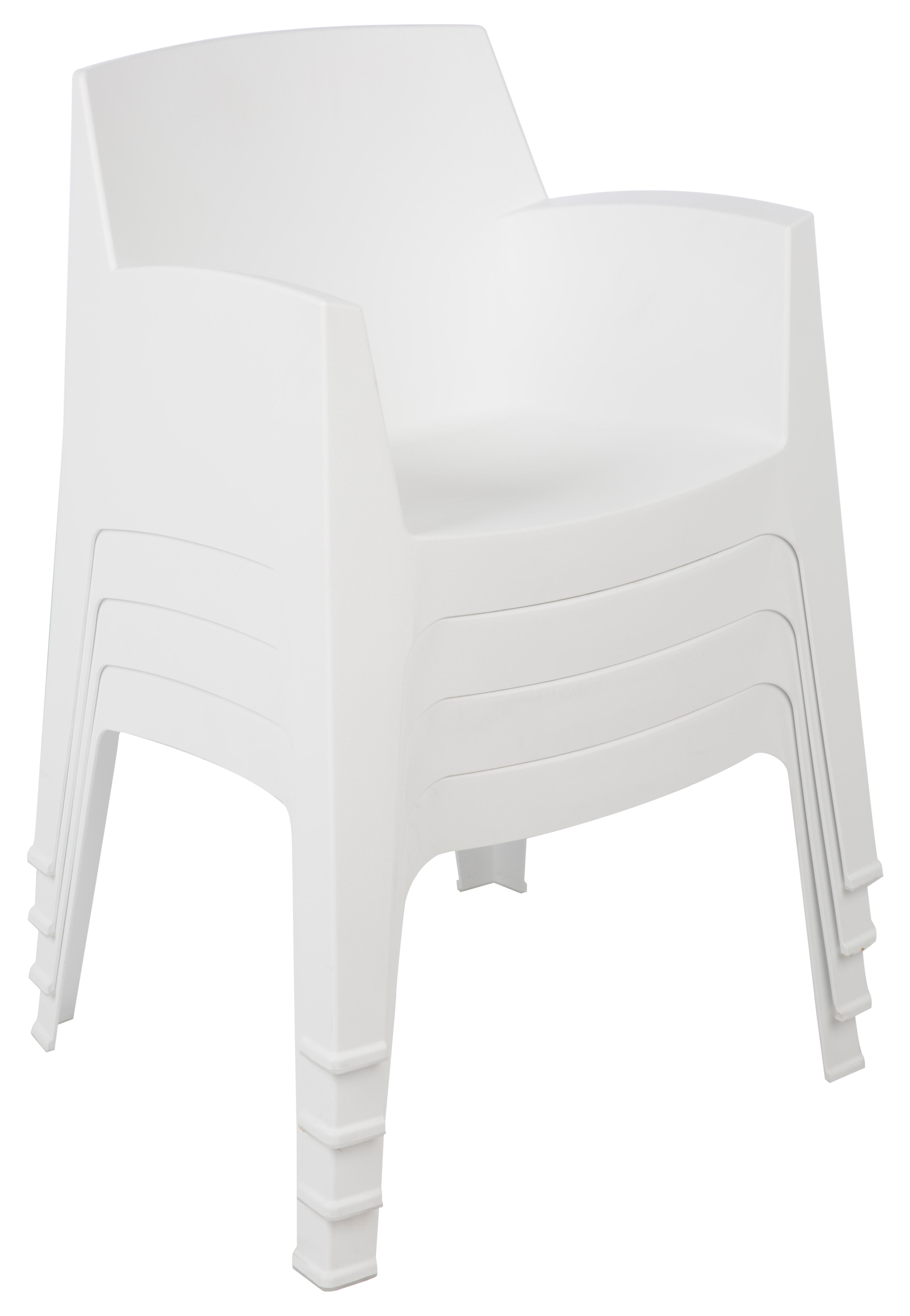 silla de jardin de polipropileno master blanco