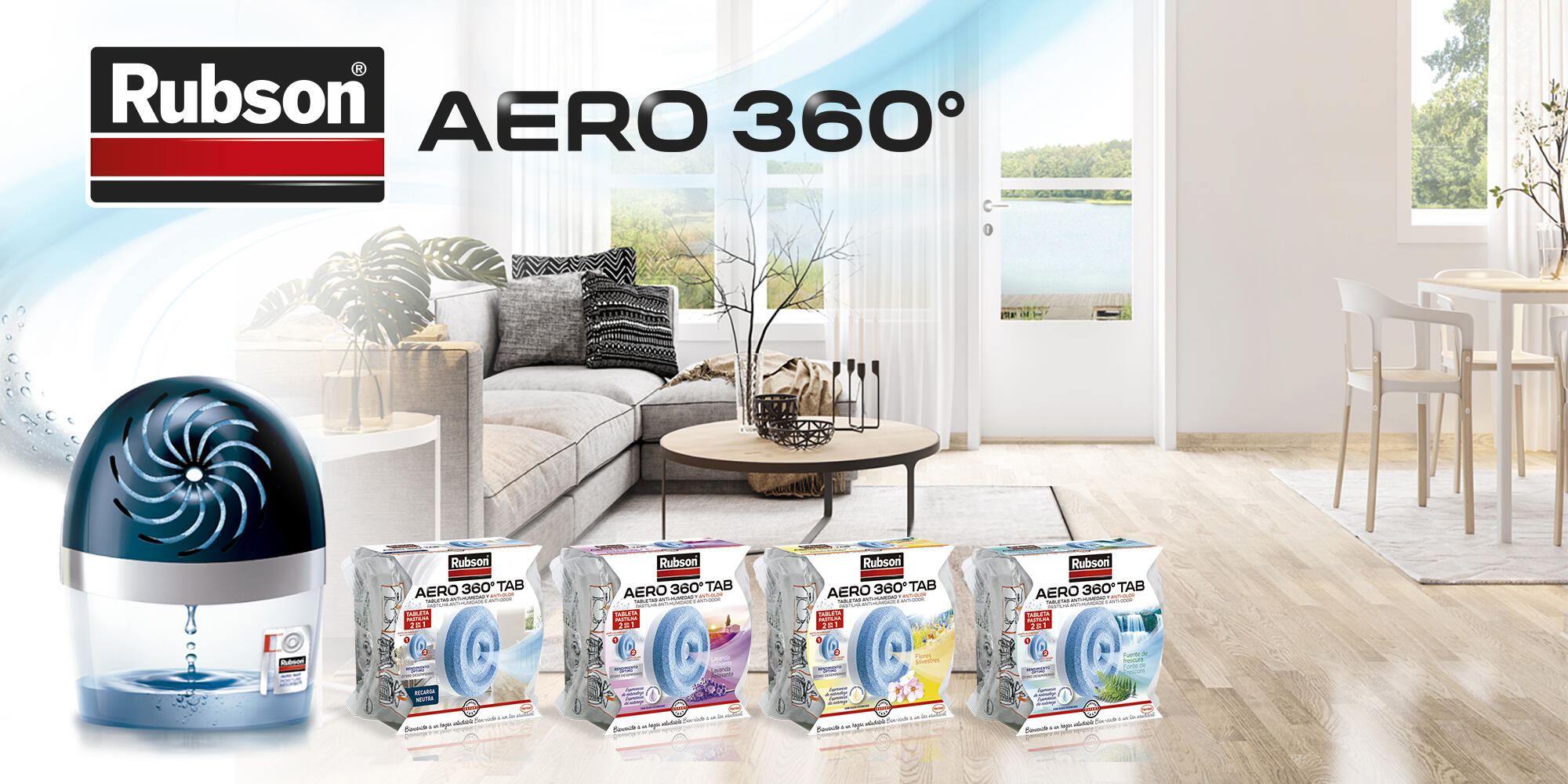 Recarga anti-humidade RUBSON AERO360 - 10