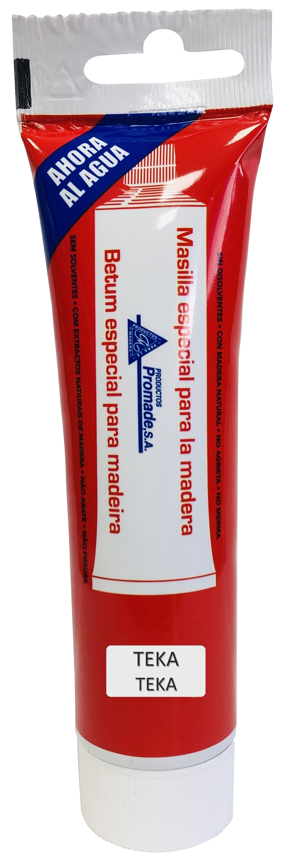 Masilla madera al agua promade 120 gr teka