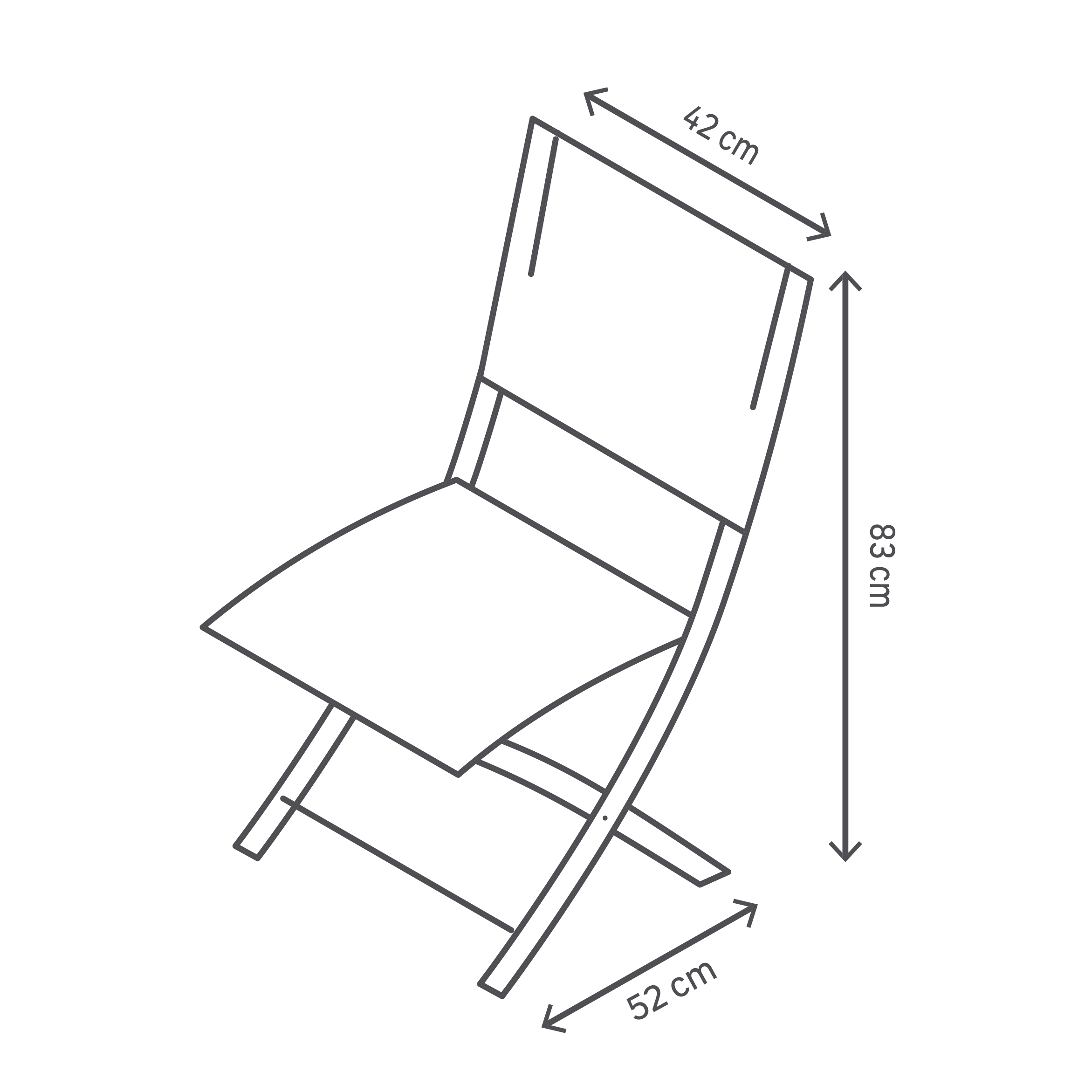 Cadeira de metal NATERIAL EMYS BRANCO - 10