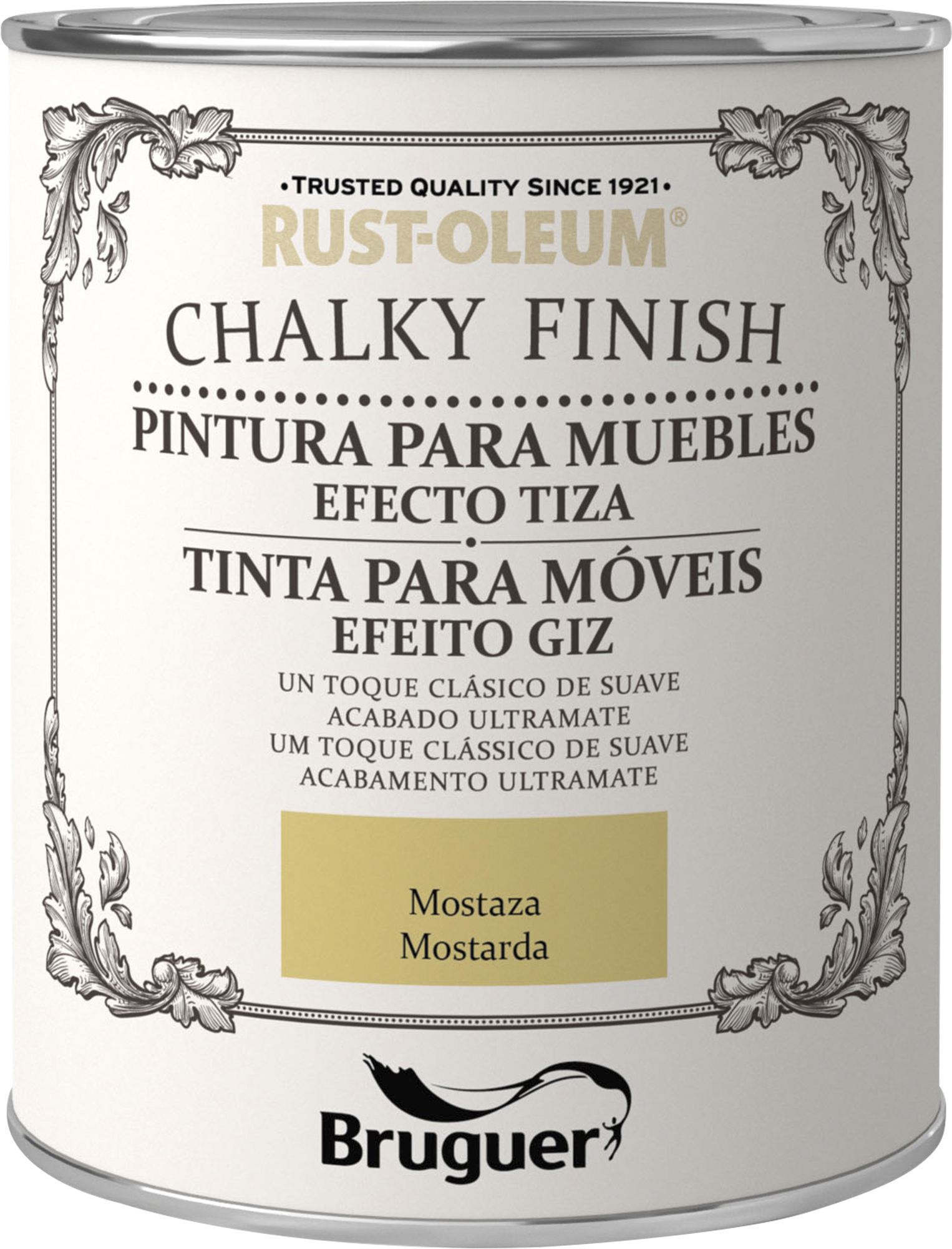 Tinta para móveis CHALKY PAINT 0.75L MOSTARDA Rust-Oleum - 2