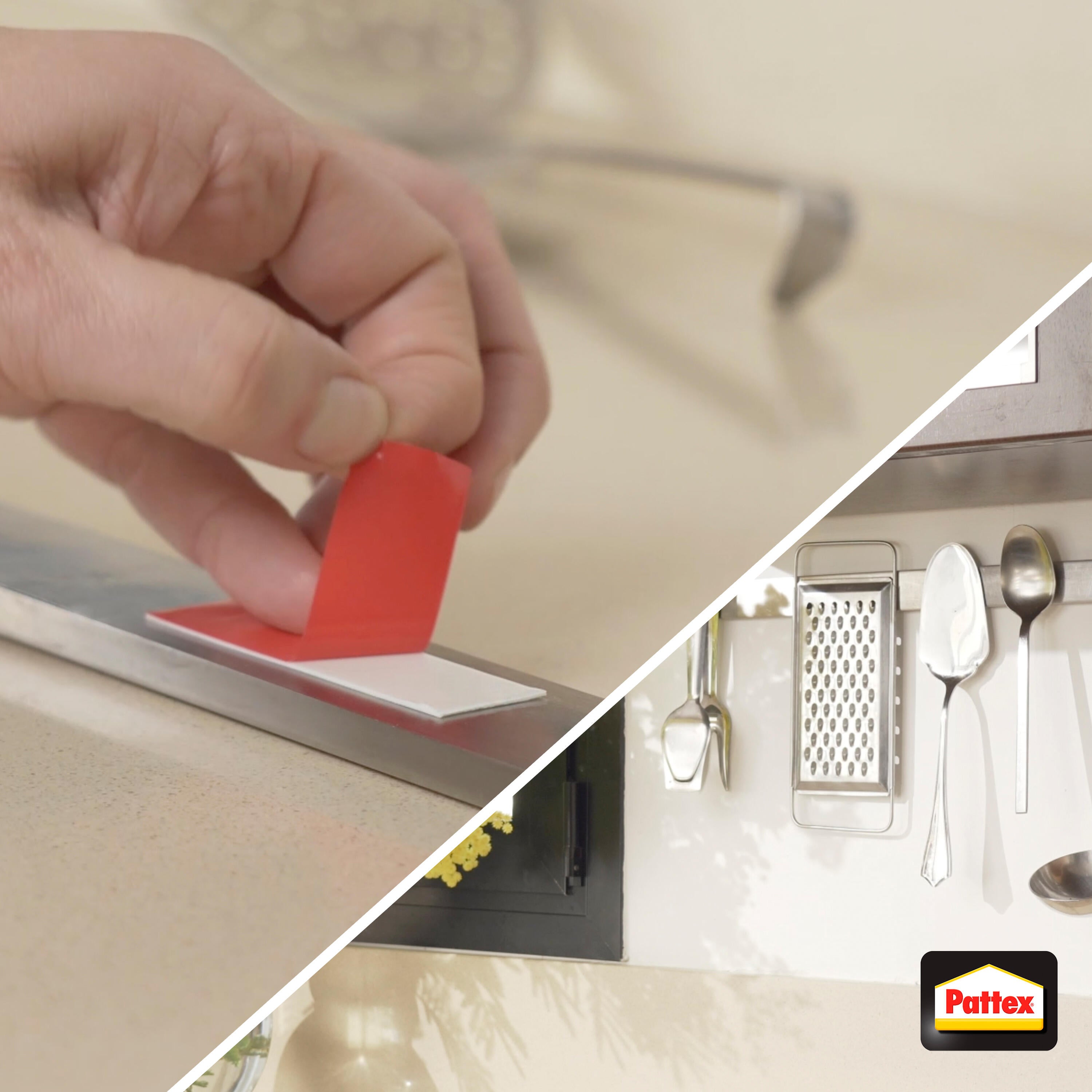 Ruban adhésif  blanc Double face nis clous ni vis PATTEX L.1.5 m x l.19 mm - 4