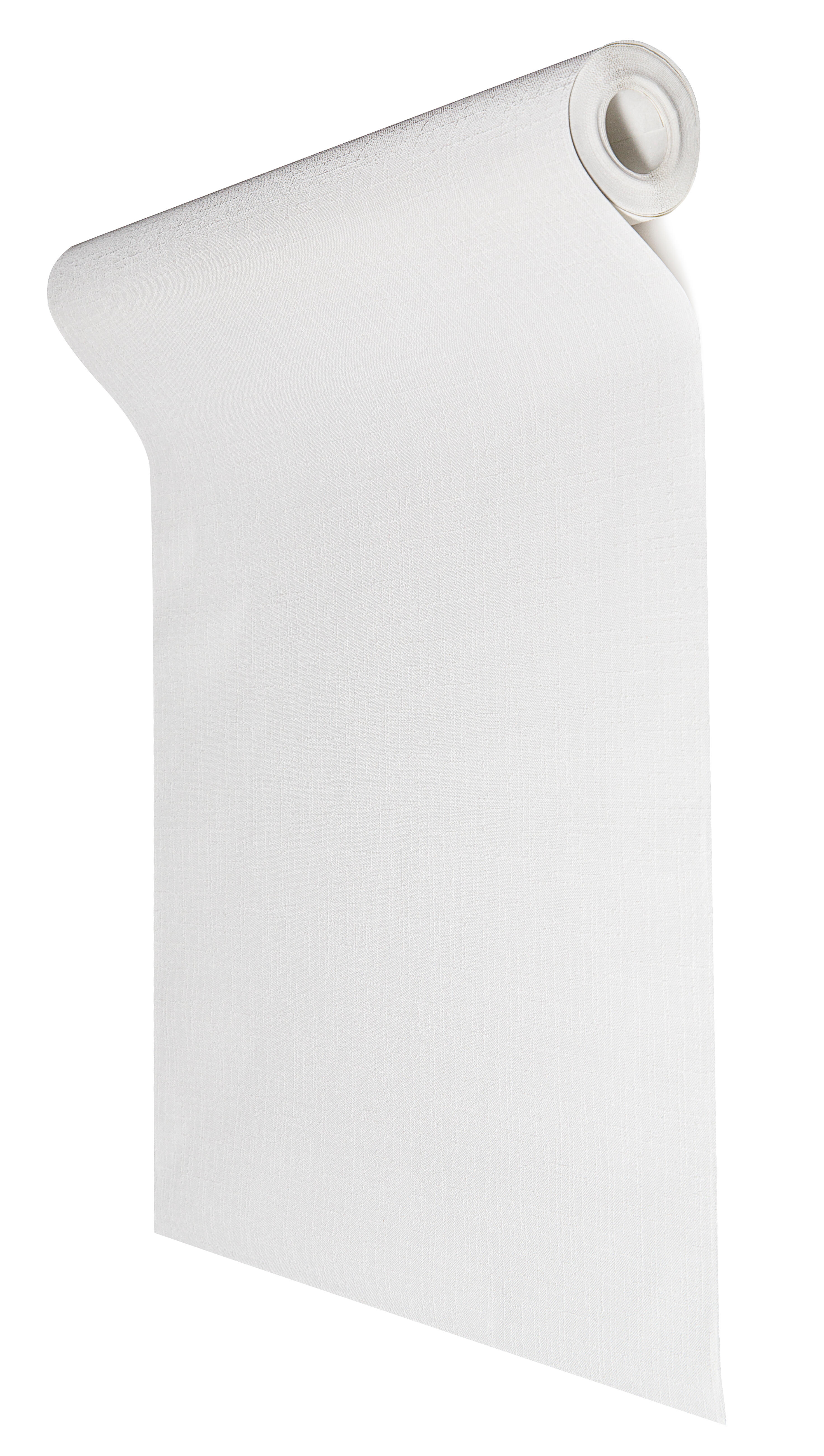 Papel pintado vinilo aplicación cola en pared Liso Textil blanco  RASCH 53cmx10.05m lavable - 7