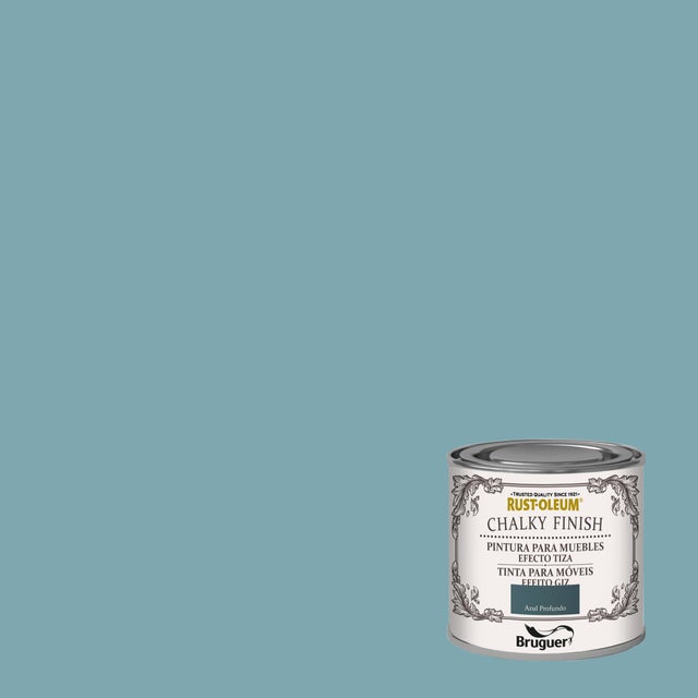 Pintura a la tiza CHALKY FINISH RUST-OLEUM 125 ml azul profundo