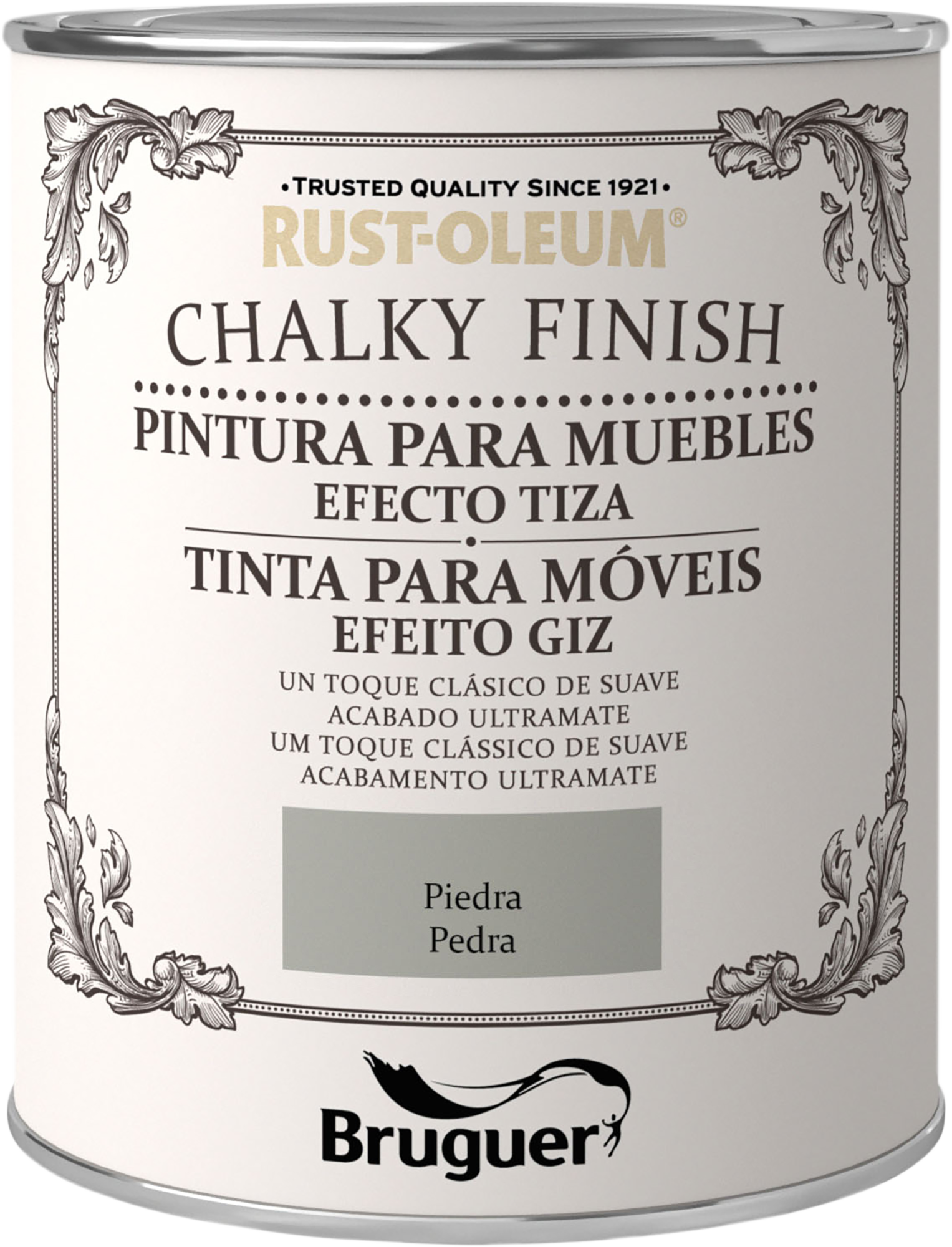 Tinta para móveis CHALKY PAINT 0.75L PEDRA Rust-Oleum - 2