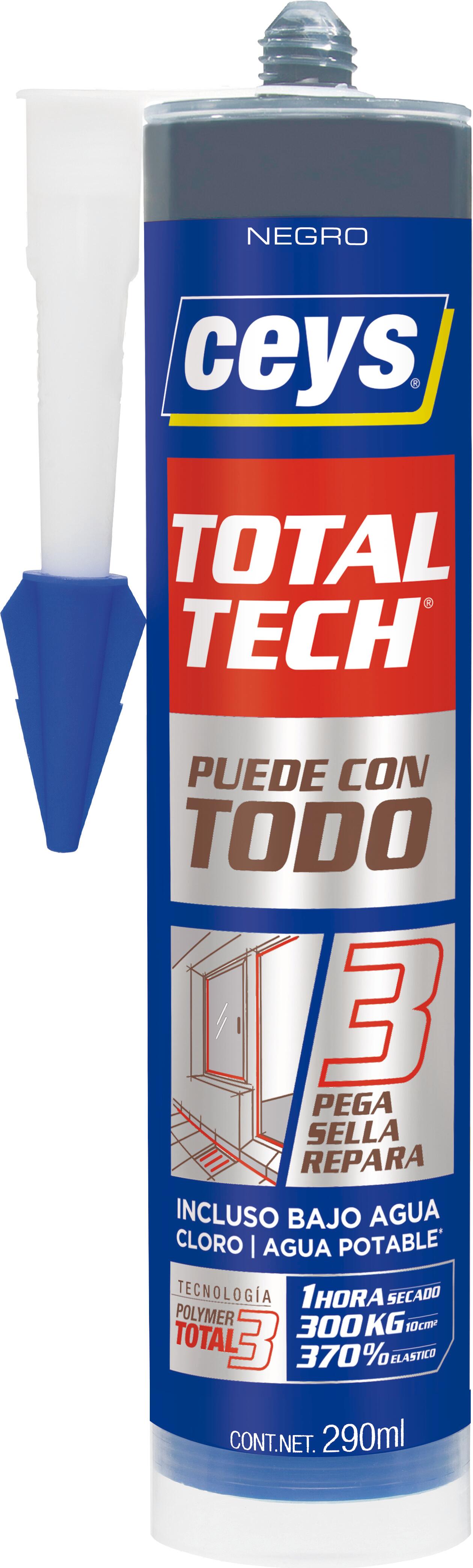Cola e veda total tech universal 290 ml preto Ceys - 3