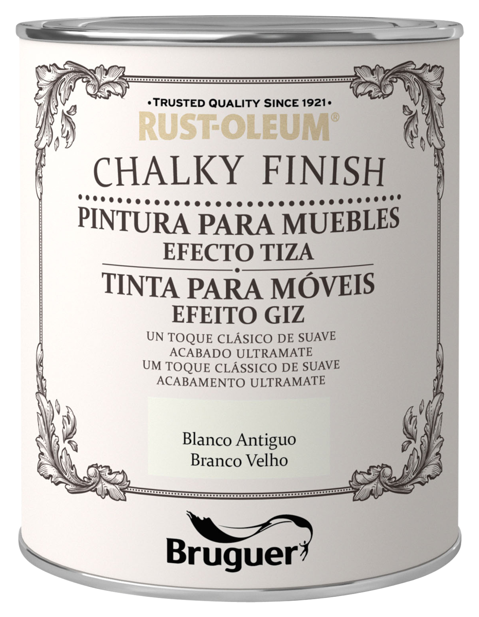 Tinta para móveis CHALKY PAINT 0.75L BRANCO ANTIGO Rust-Oleum - 2