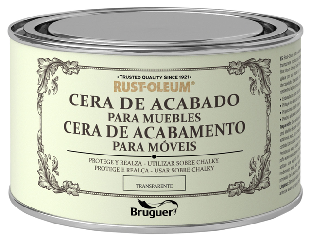 Cera chalky envelhecido para móveis 0,4L transparente Rust-Oleum