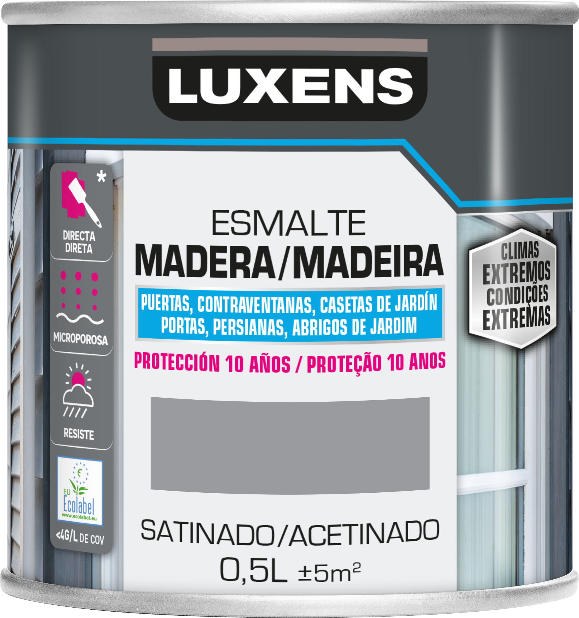 Pintura exterior color granit 3 para madera, persiana, puerta LUXENS ...