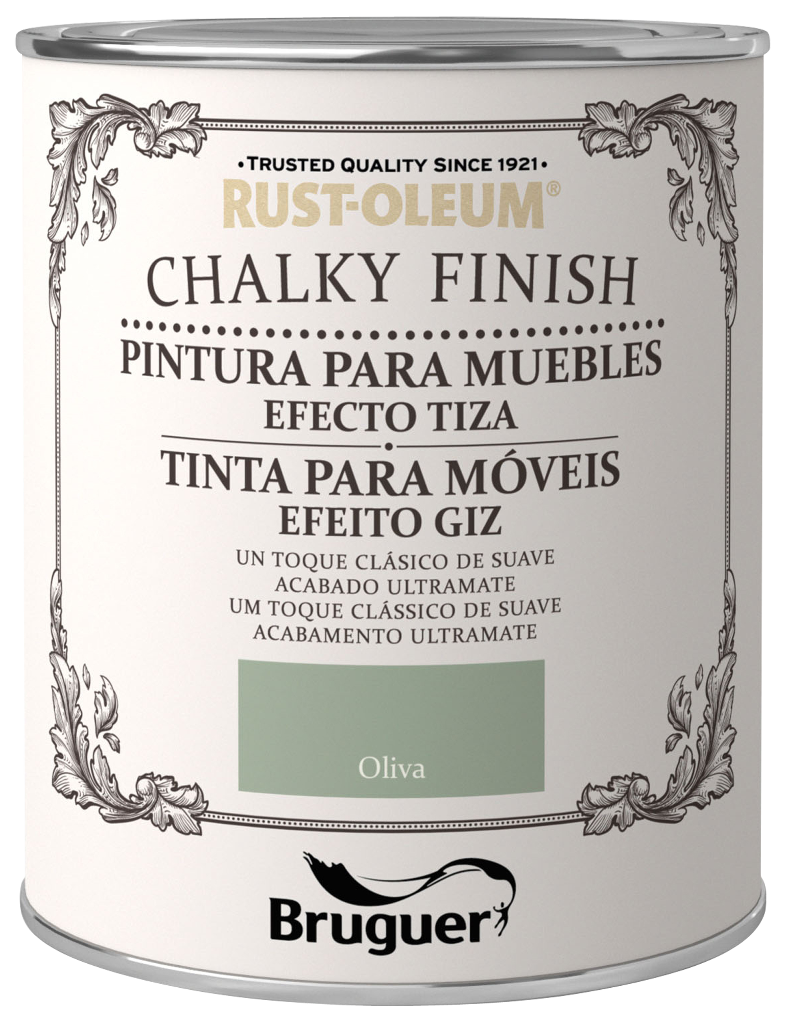 Pintura a la tiza CHALKY FINISH RUST-OLEUM 750 ml oliva - 12