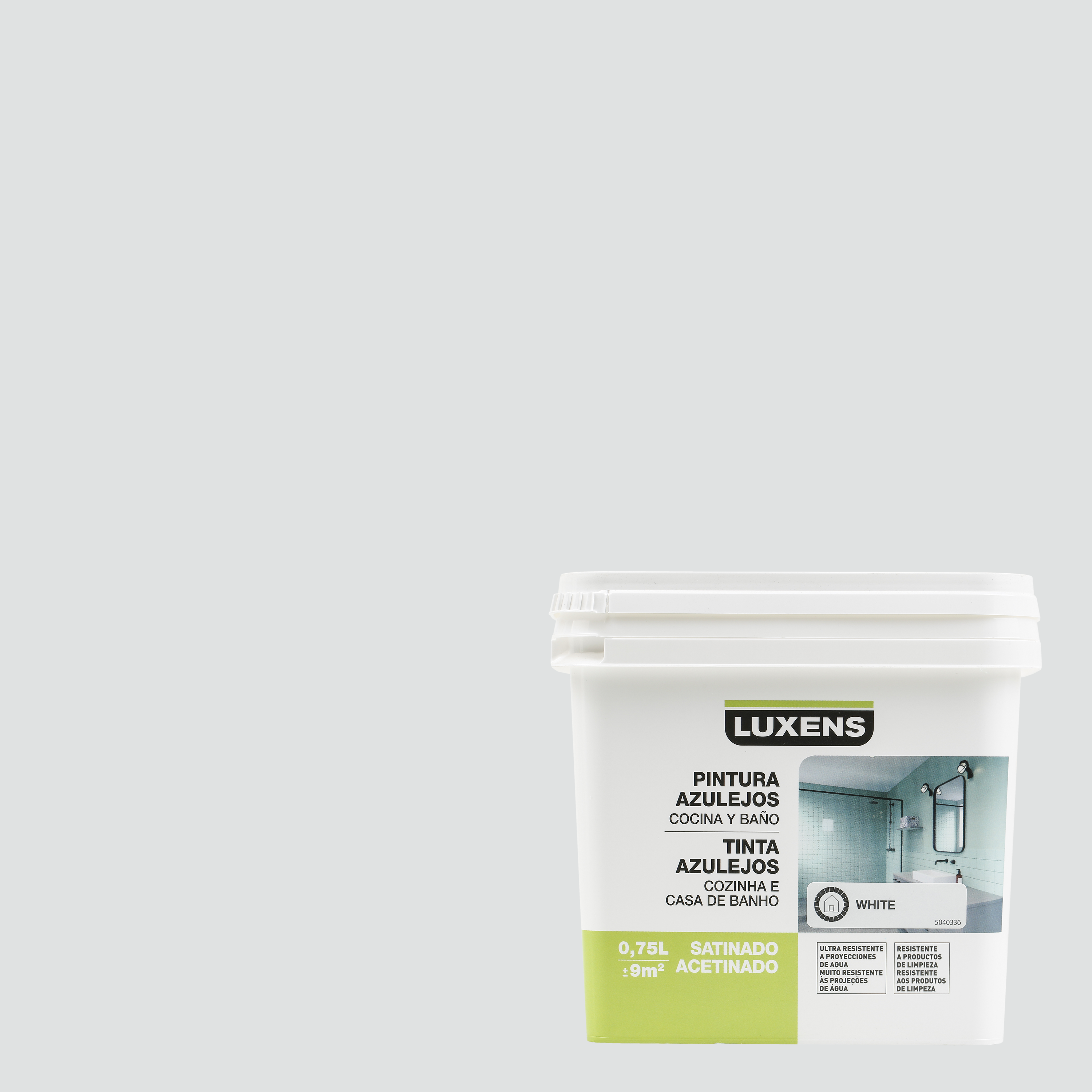 Esmalte para azulejos Luxens Blanco Satinado 0,75 L - 2
