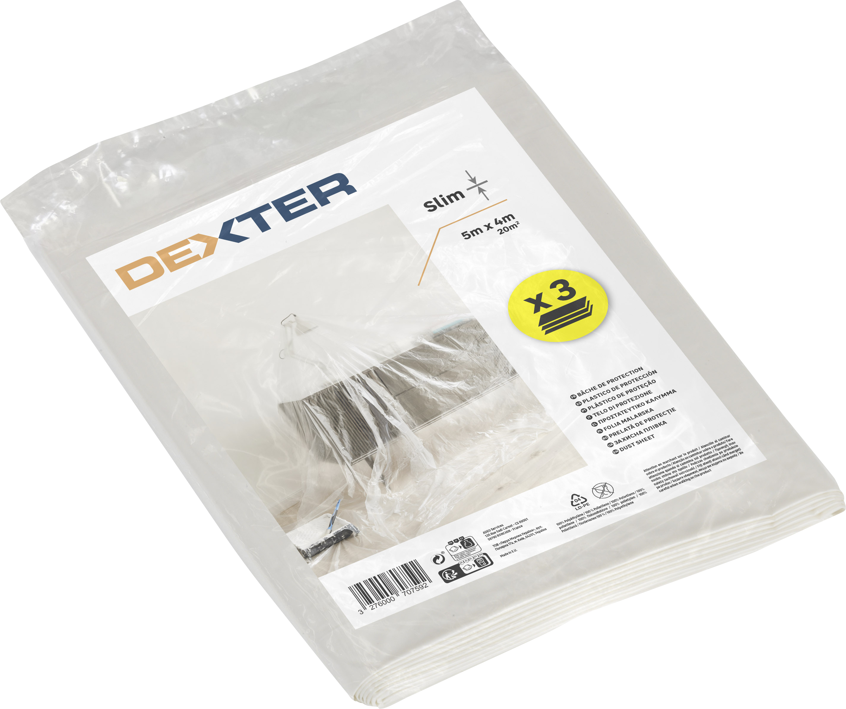 Protetor plástico DEXTER INTERIOR 3UNIDADES - 3