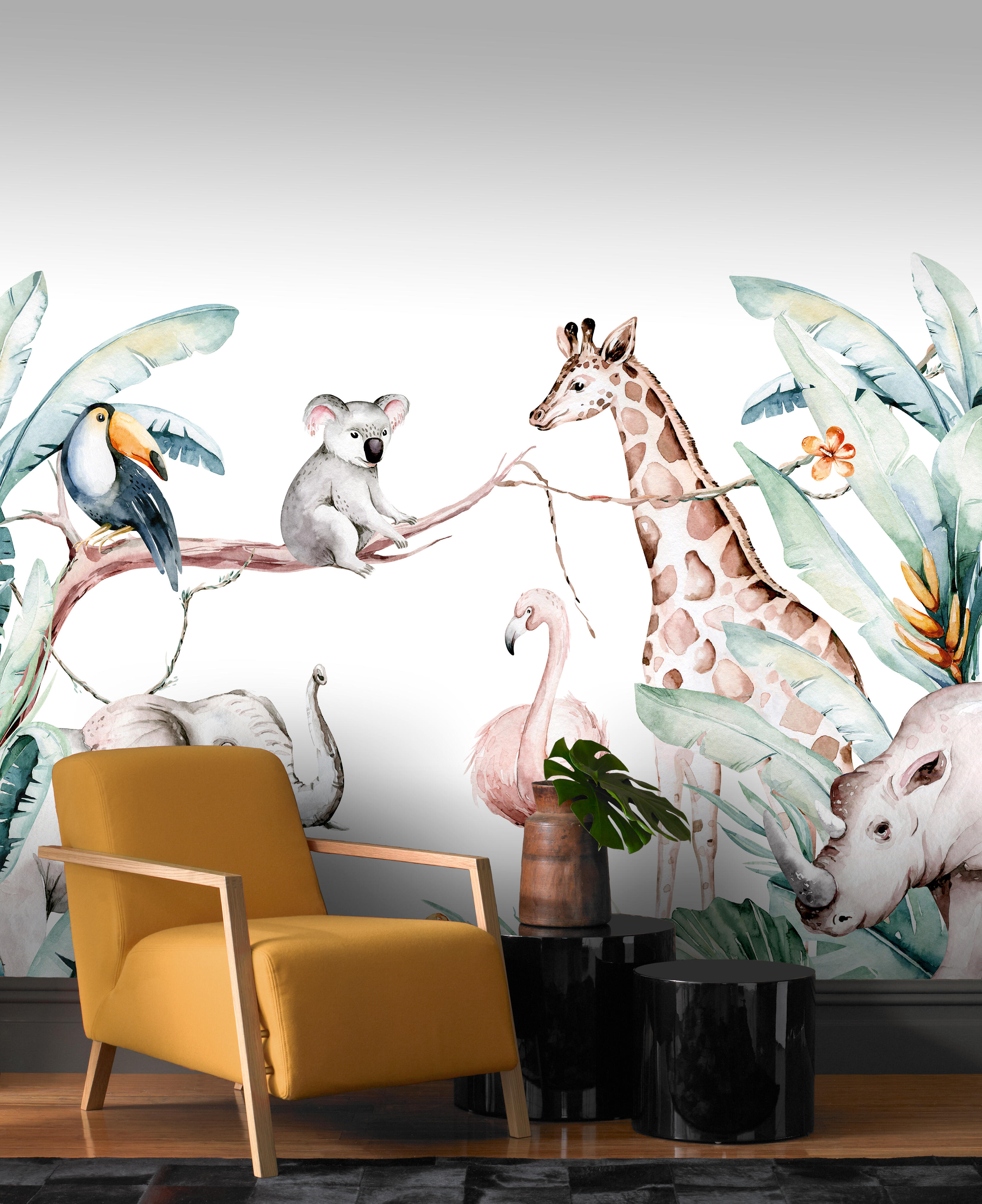 Mural papel liso lavable infantil dreams 253313 multicolor 250 x 300 cm rasch