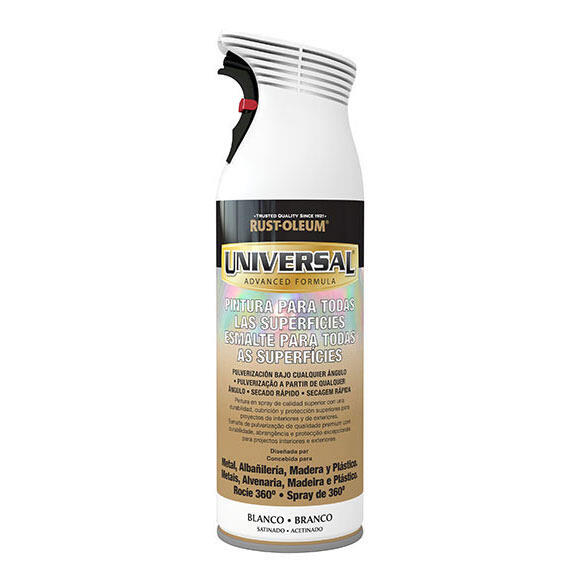 Spray multisuperficies acetinado Rust Oleum 400ml branco
