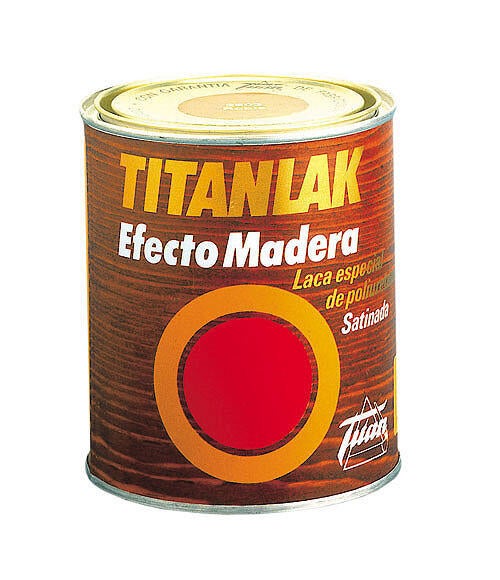 Esmalte imitación madera disolvente satinado TITANLAK 750 ml Caoba interior / exterior lavable - 2
