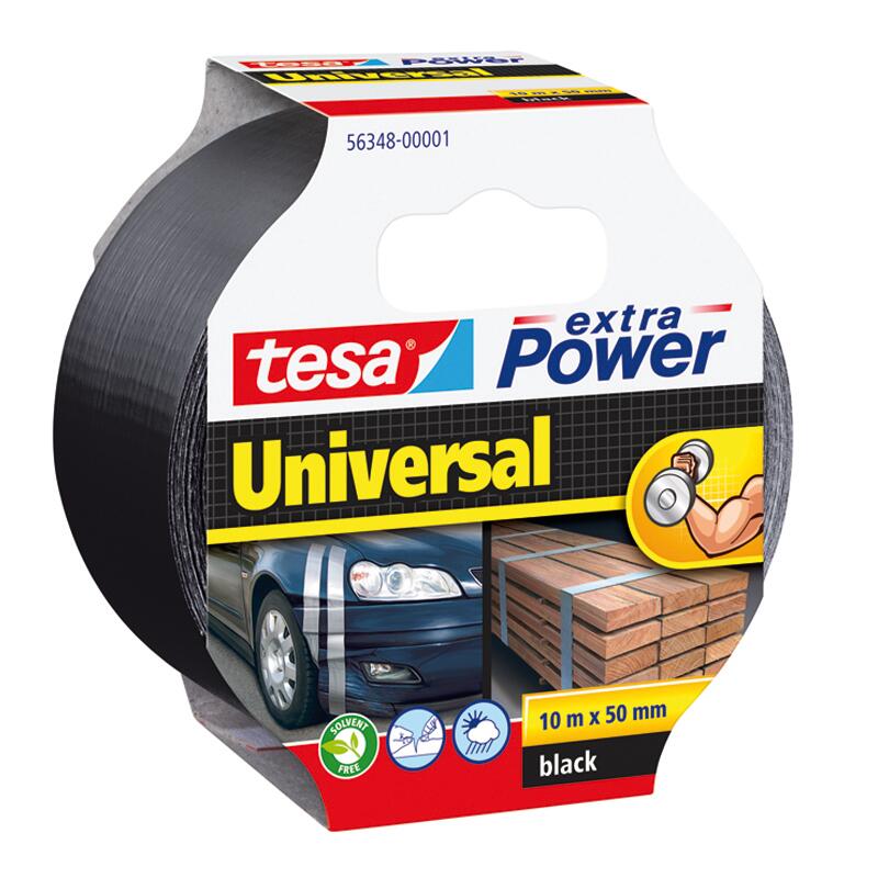 Cinta adhesiva de reparación extra power negro 10m x 50mm