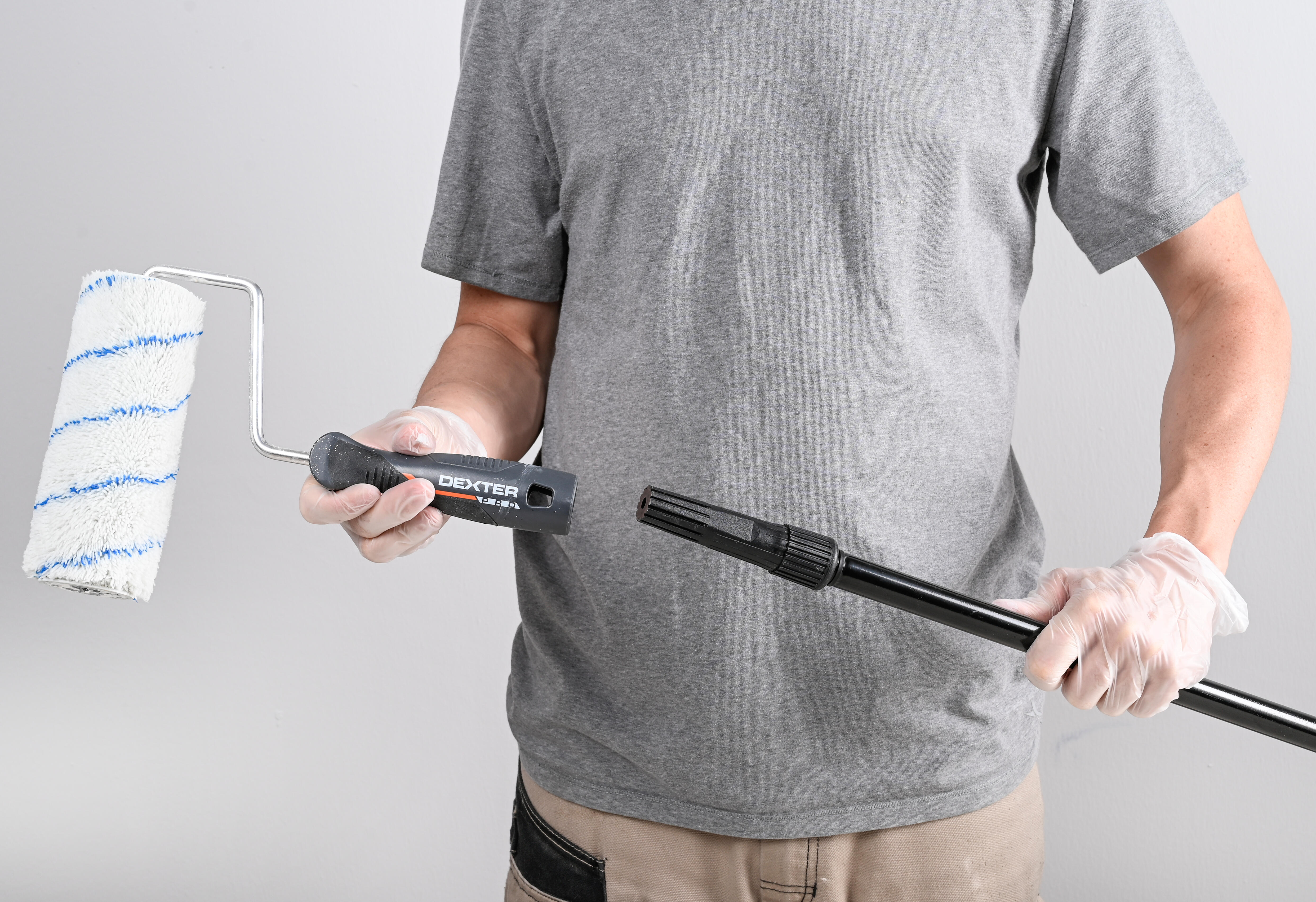 Alargador para pintar de acero desde 112 hasta 200 cm de longitud. Empuñadura ergonómica. Tipo de sujeción encajar. - 5