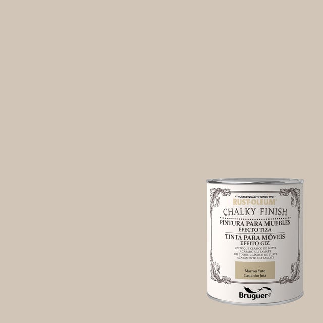 Pintura a la tiza CHALKY FINISH RUST-OLEUM 750 ml marrón yute