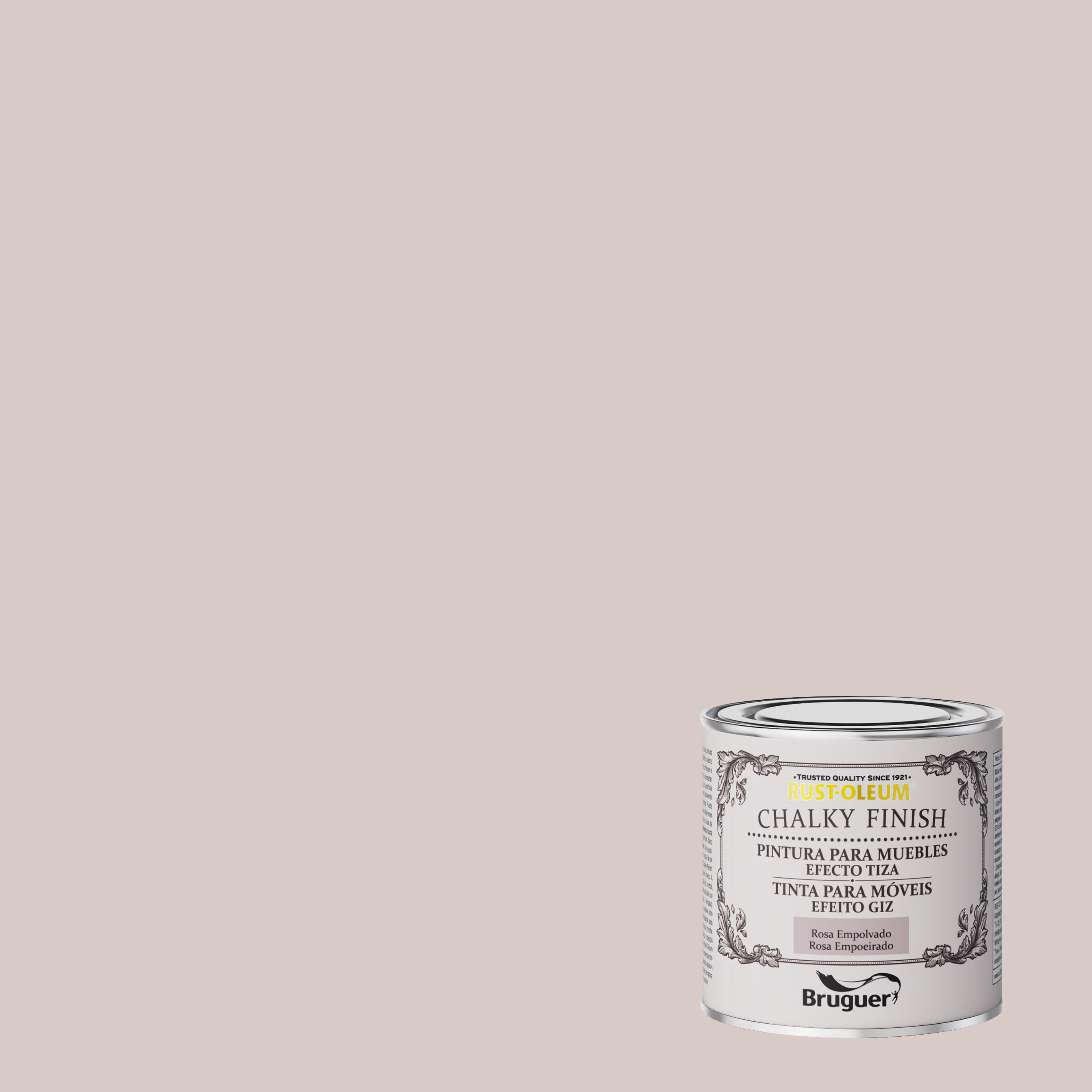Pintura a la tiza chalky finish rust-oleum 125 ml rosa empolvado