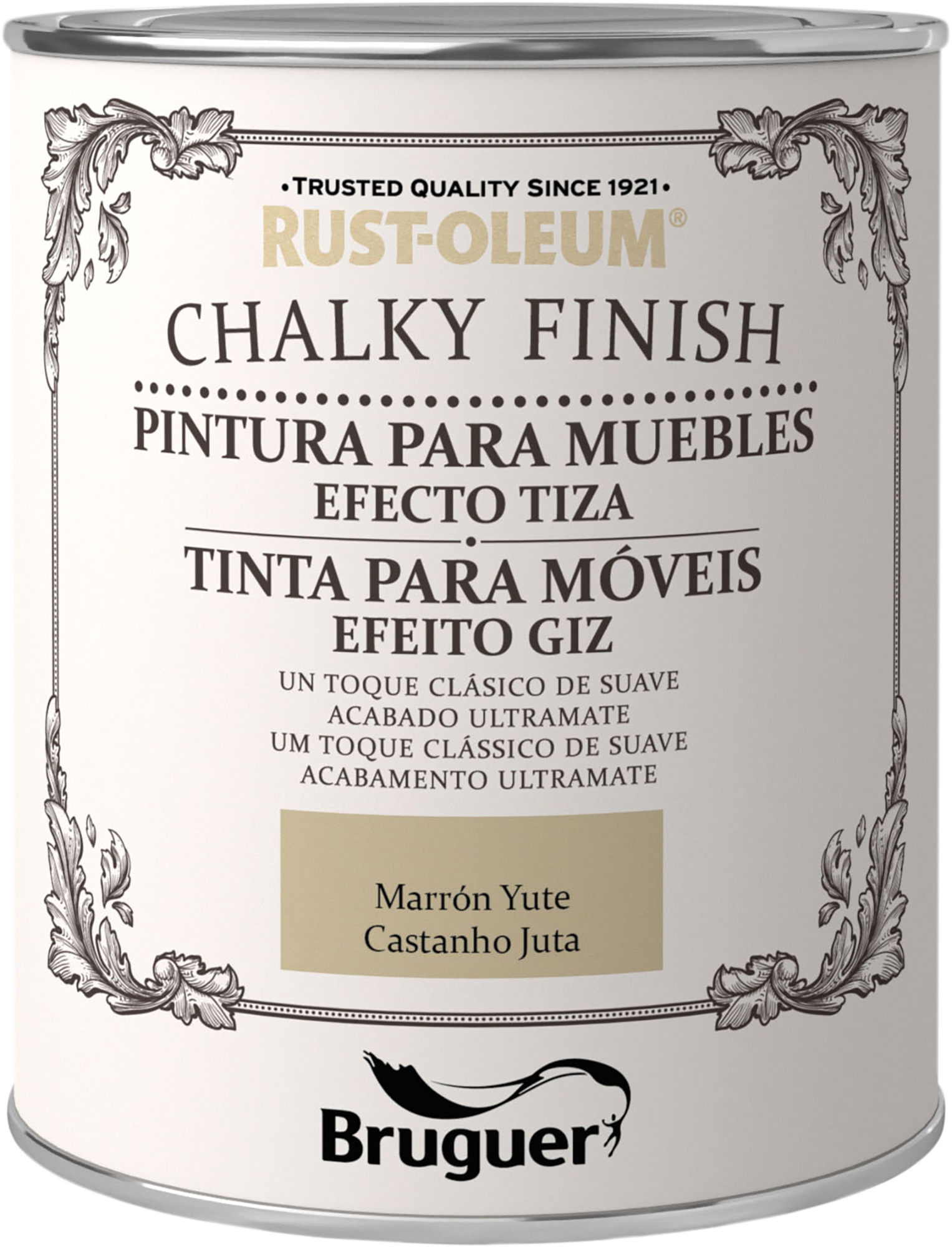 Pintura a la tiza CHALKY FINISH RUST-OLEUM 750 ml marrón yute - 2