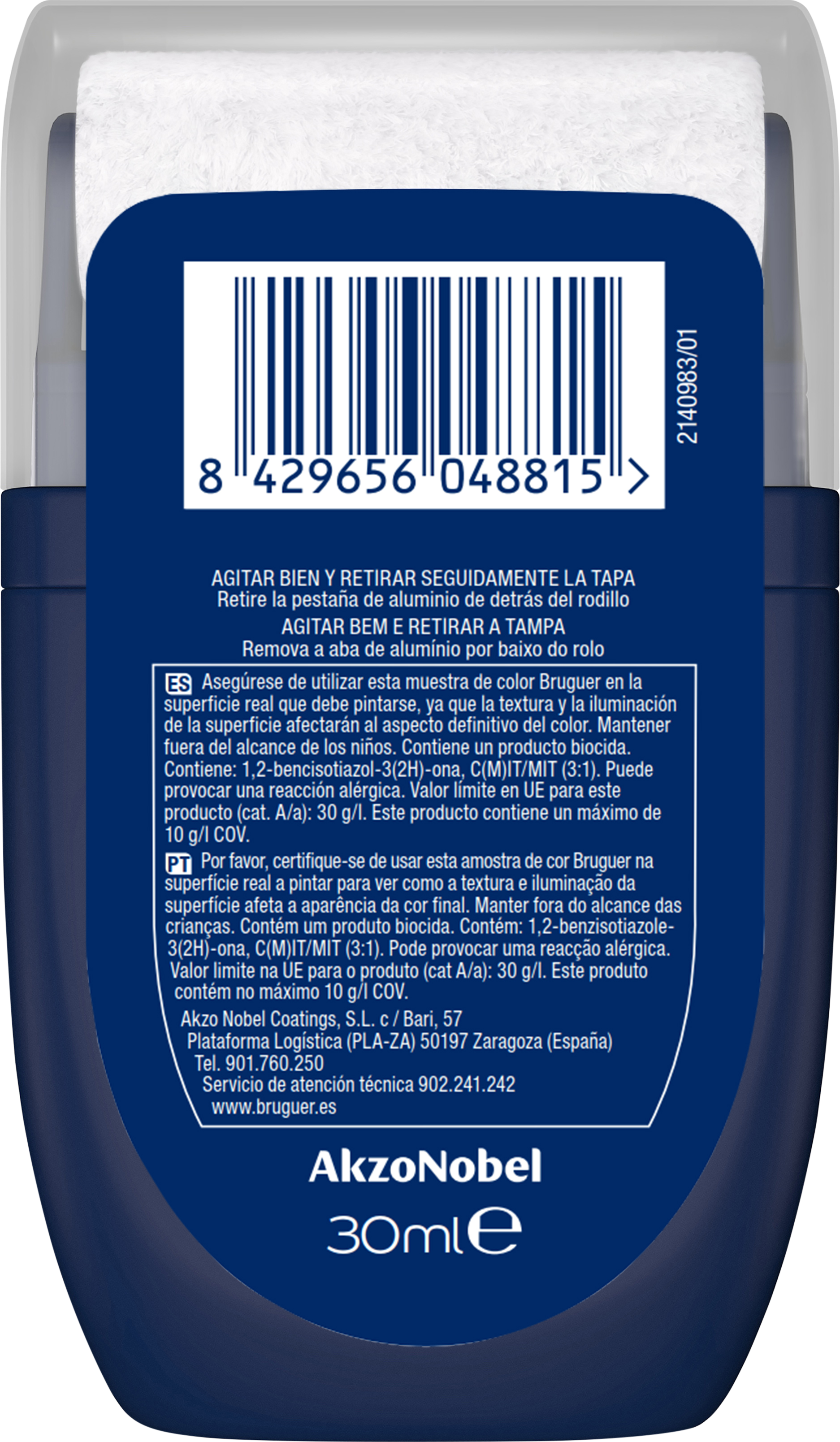 Tester de pintura Bienestar BRUGUER mate 30 ml blanco - 8
