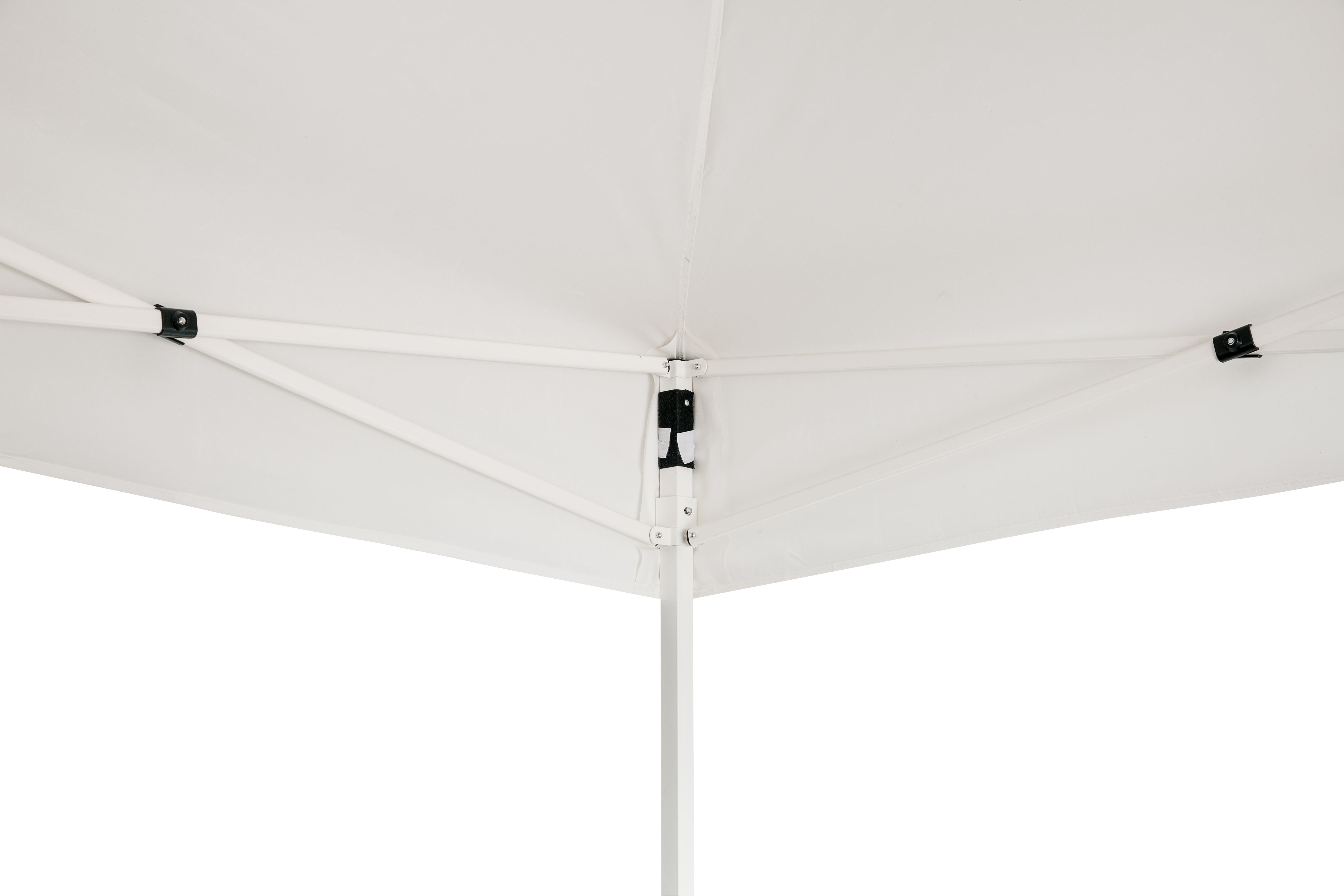 Cenador de acero con cubierta NATERIAL Bora de 295 x 295 cm blanco - 5
