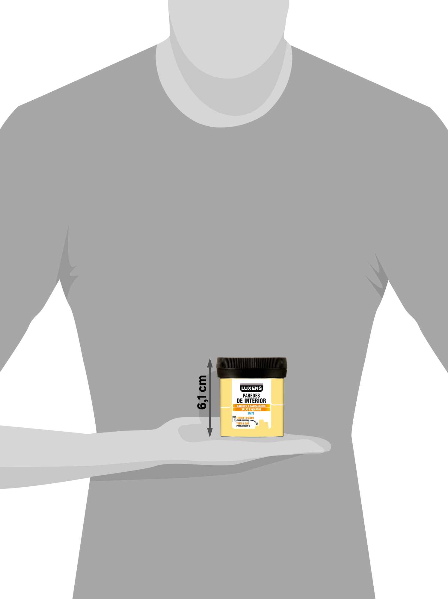 Tester de tinta decorativa LUXENS MATE 75ML BANANA 5 - 10